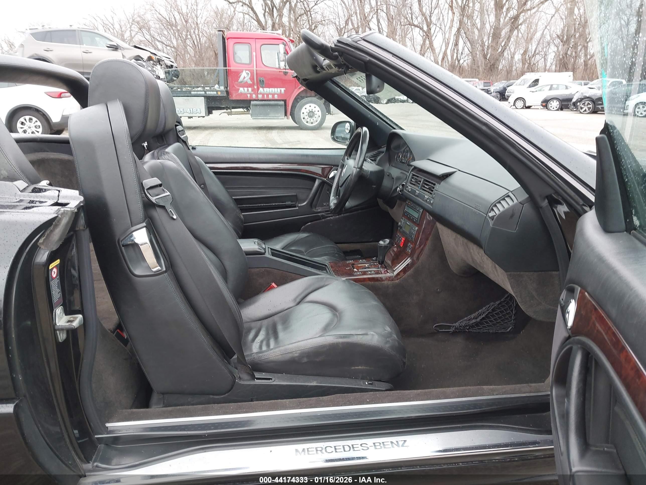 2002 Mercedes-benz Sl 500   Black vin: WDBFA68F52F201801