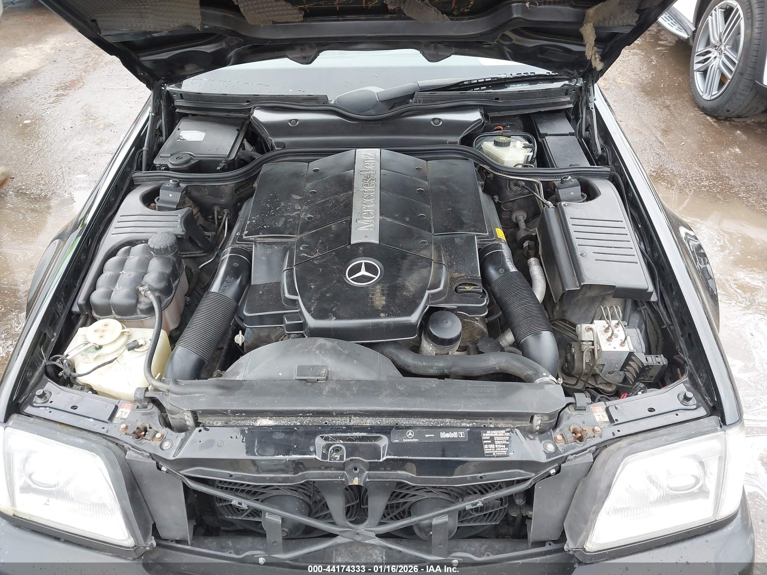 2002 Mercedes-benz Sl 500   Black vin: WDBFA68F52F201801