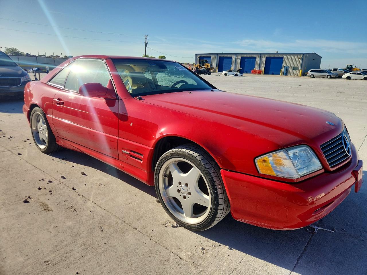 1999 Mercedes-benz Sl 500 Red vin: WDBFA68F5XF180777