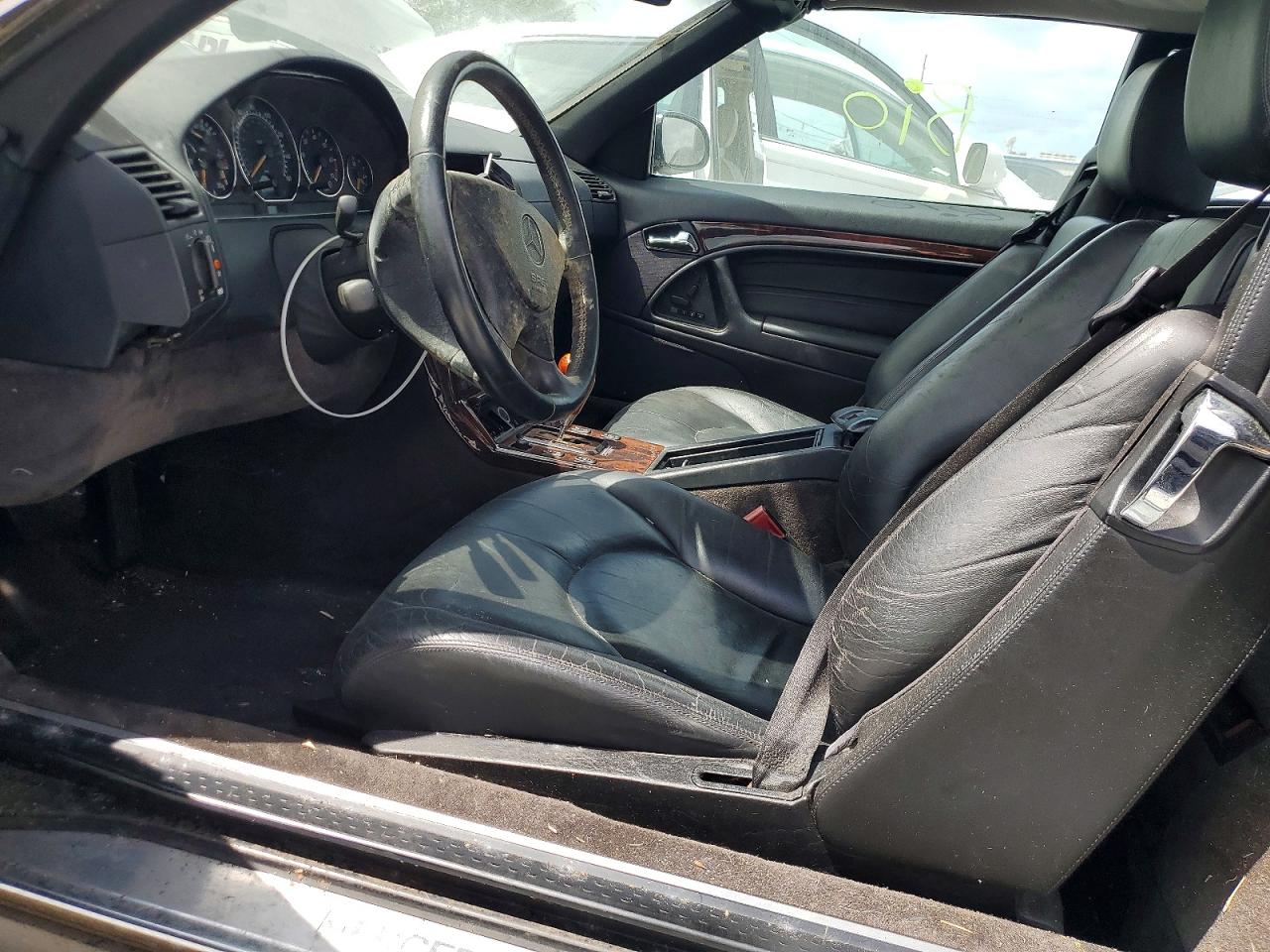 2001 Mercedes-benz Sl 500 Black vin: WDBFA68F61F196980