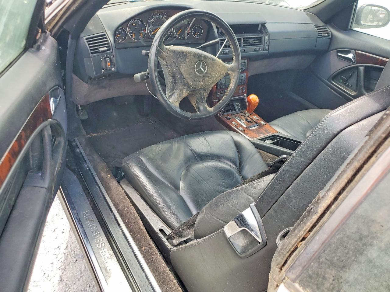 2001 Mercedes-benz Sl 500 Black vin: WDBFA68F61F196980