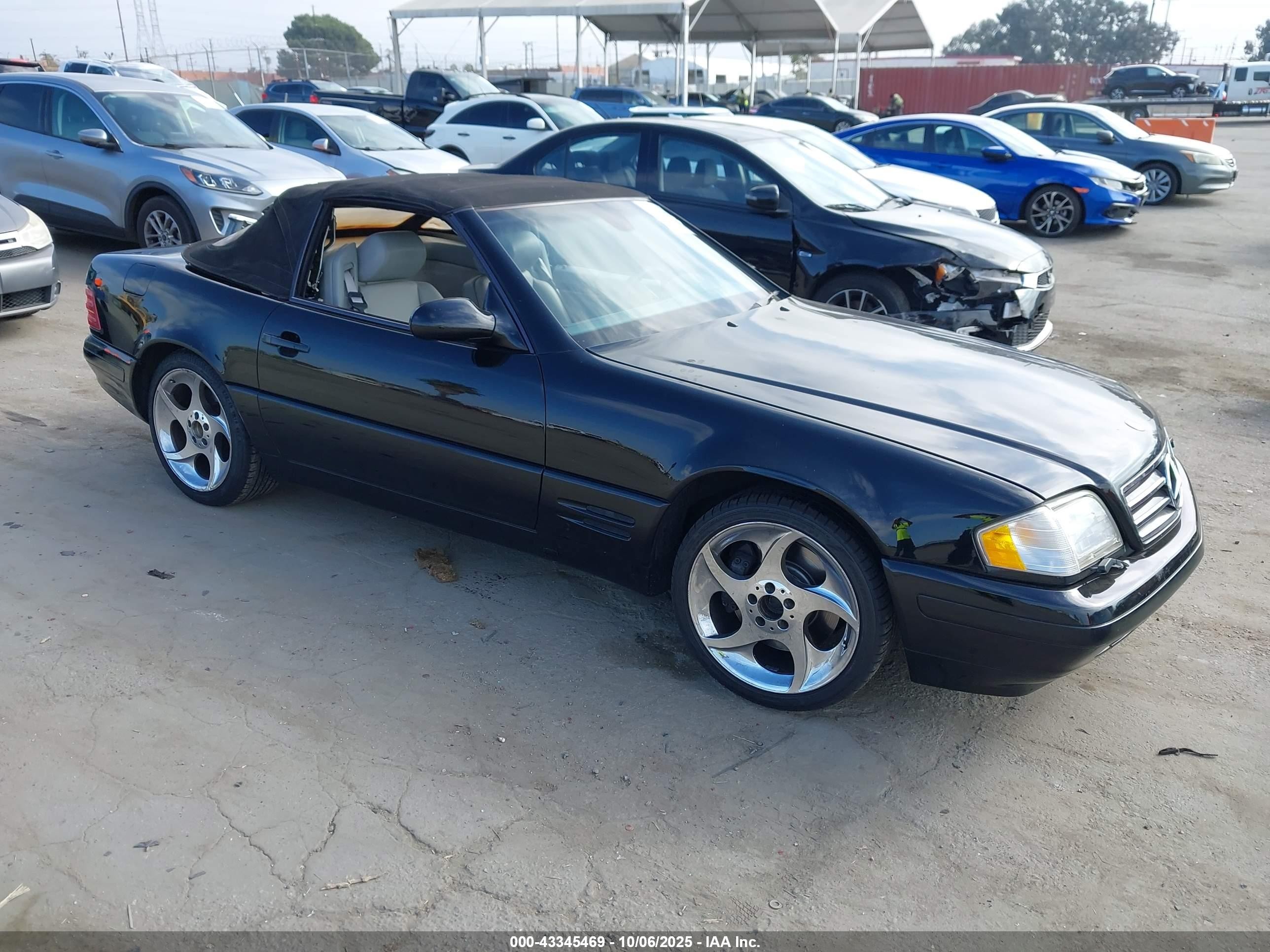 2000 Mercedes-benz Sl 500   Черный vin: WDBFA68F6YF189859