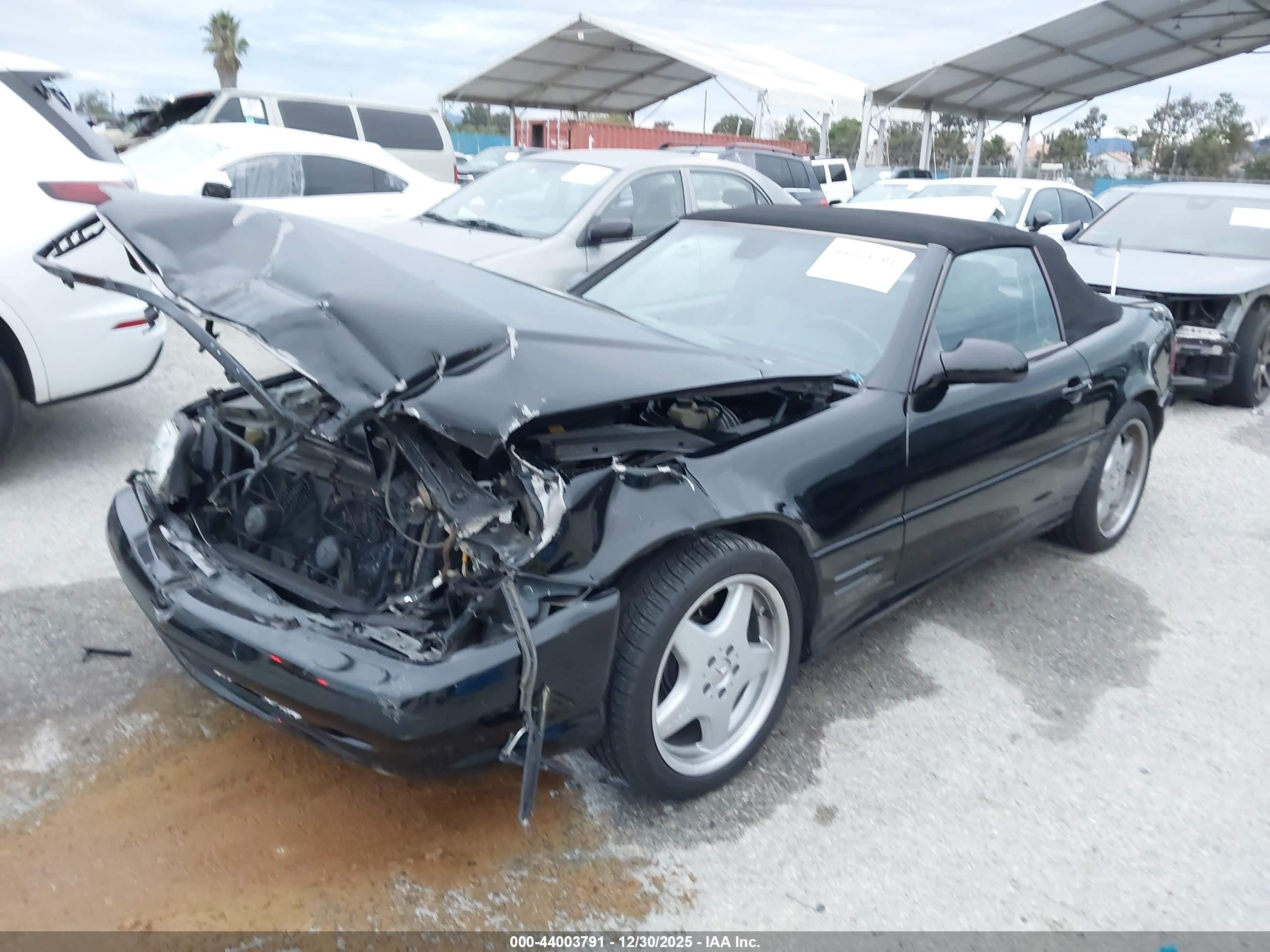 2001 Mercedes-benz Sl 500   Black vin: WDBFA68F71F195868