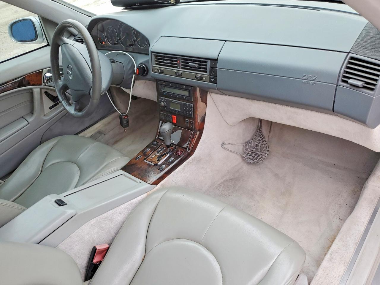 2001 Mercedes-benz Sl 500 Silver vin: WDBFA68F71F197085
