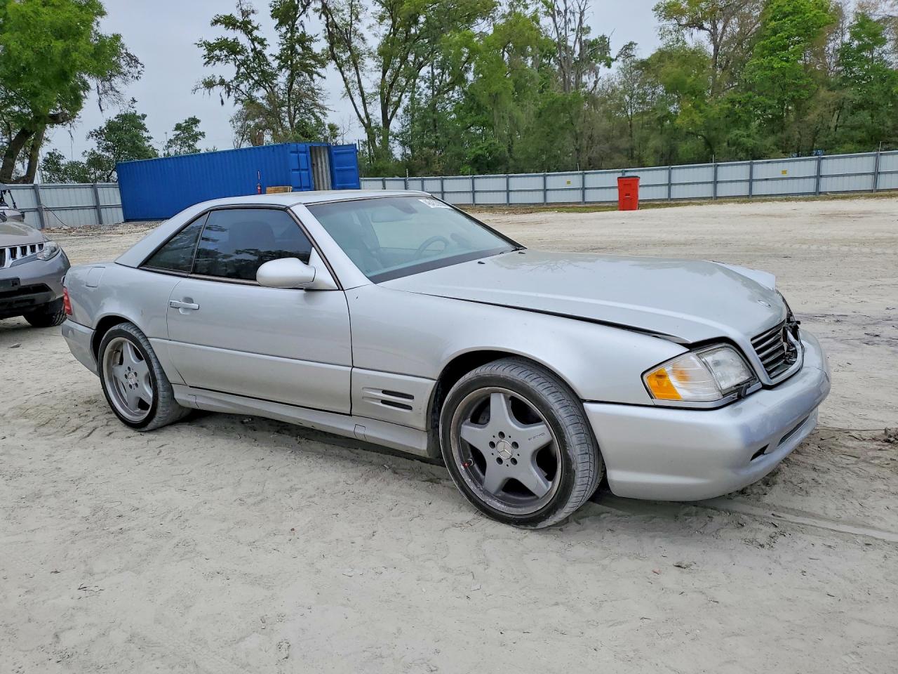 2001 Mercedes-benz Sl 500 Silver vin: WDBFA68F71F197085