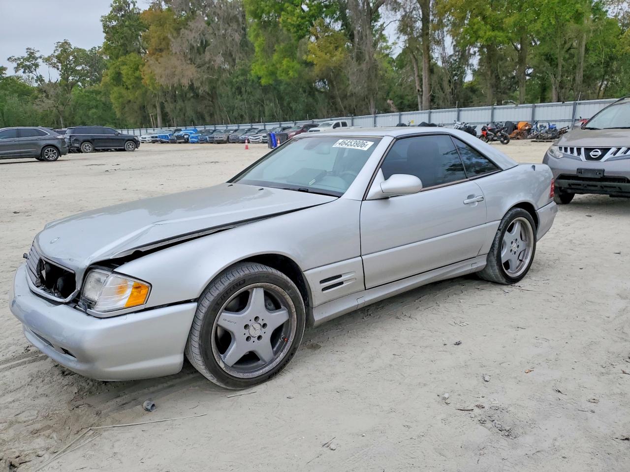 2001 Mercedes-benz Sl 500 Silver vin: WDBFA68F71F197085