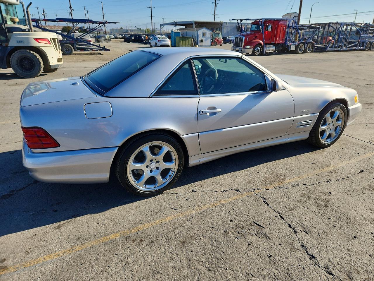 2002 Mercedes-benz Sl 500 Silver vin: WDBFA68F72F204506