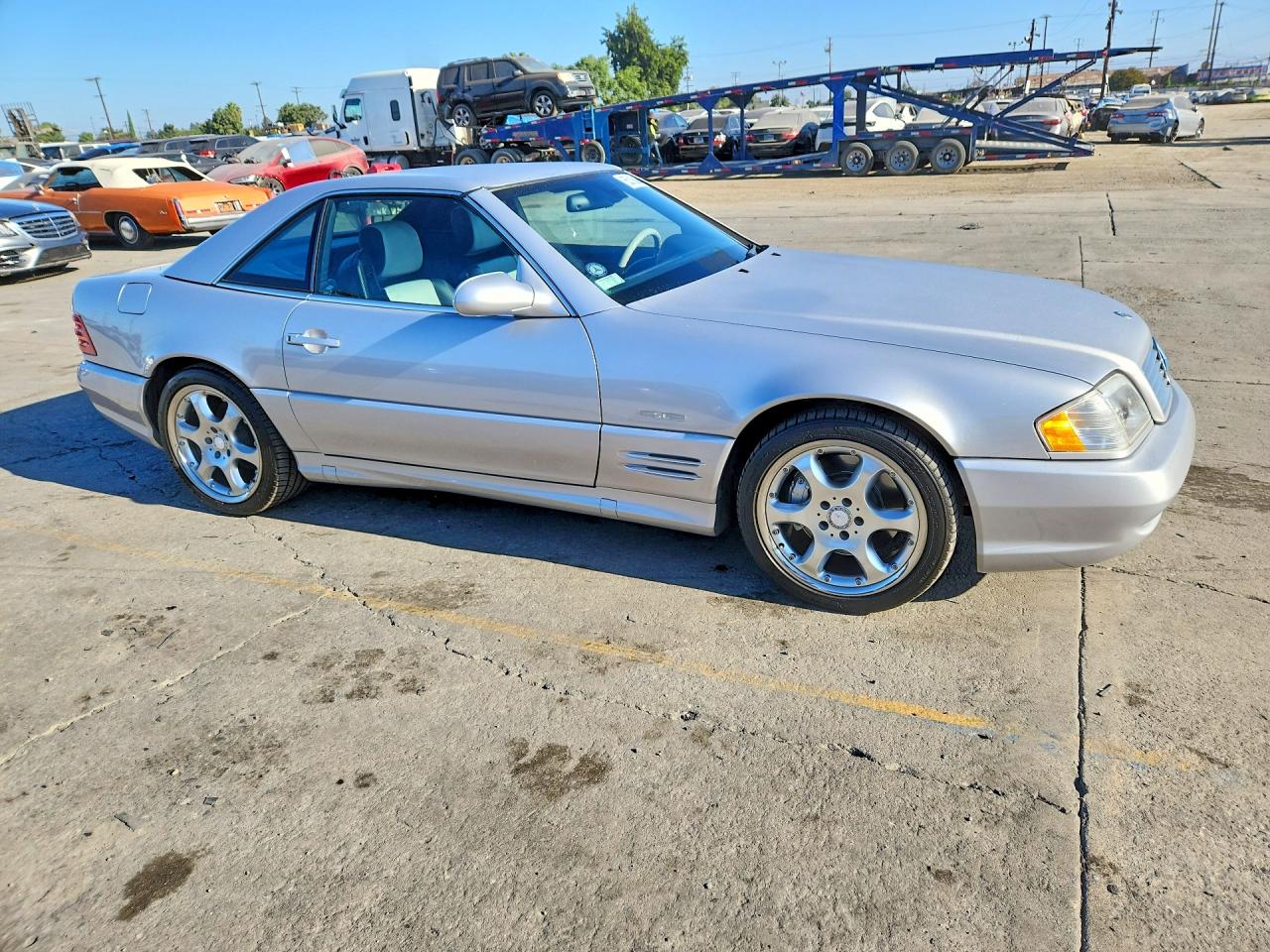 2002 Mercedes-benz Sl 500 Silver vin: WDBFA68F72F204506
