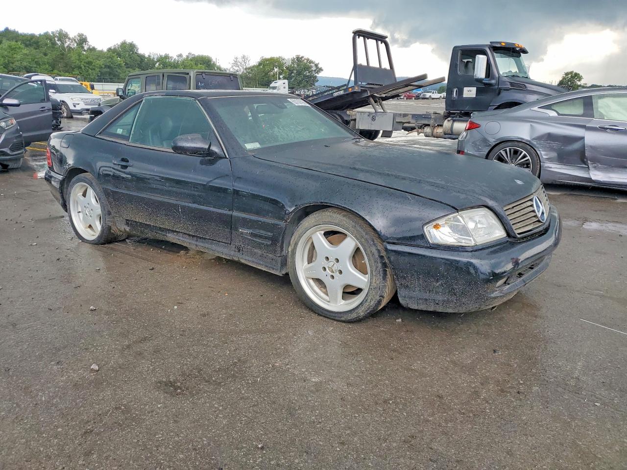 1999 Mercedes-benz Sl 500 Black vin: WDBFA68F7XF179954