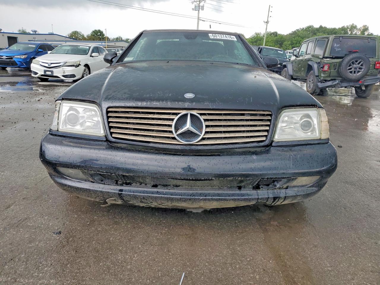 1999 Mercedes-benz Sl 500 Black vin: WDBFA68F7XF179954