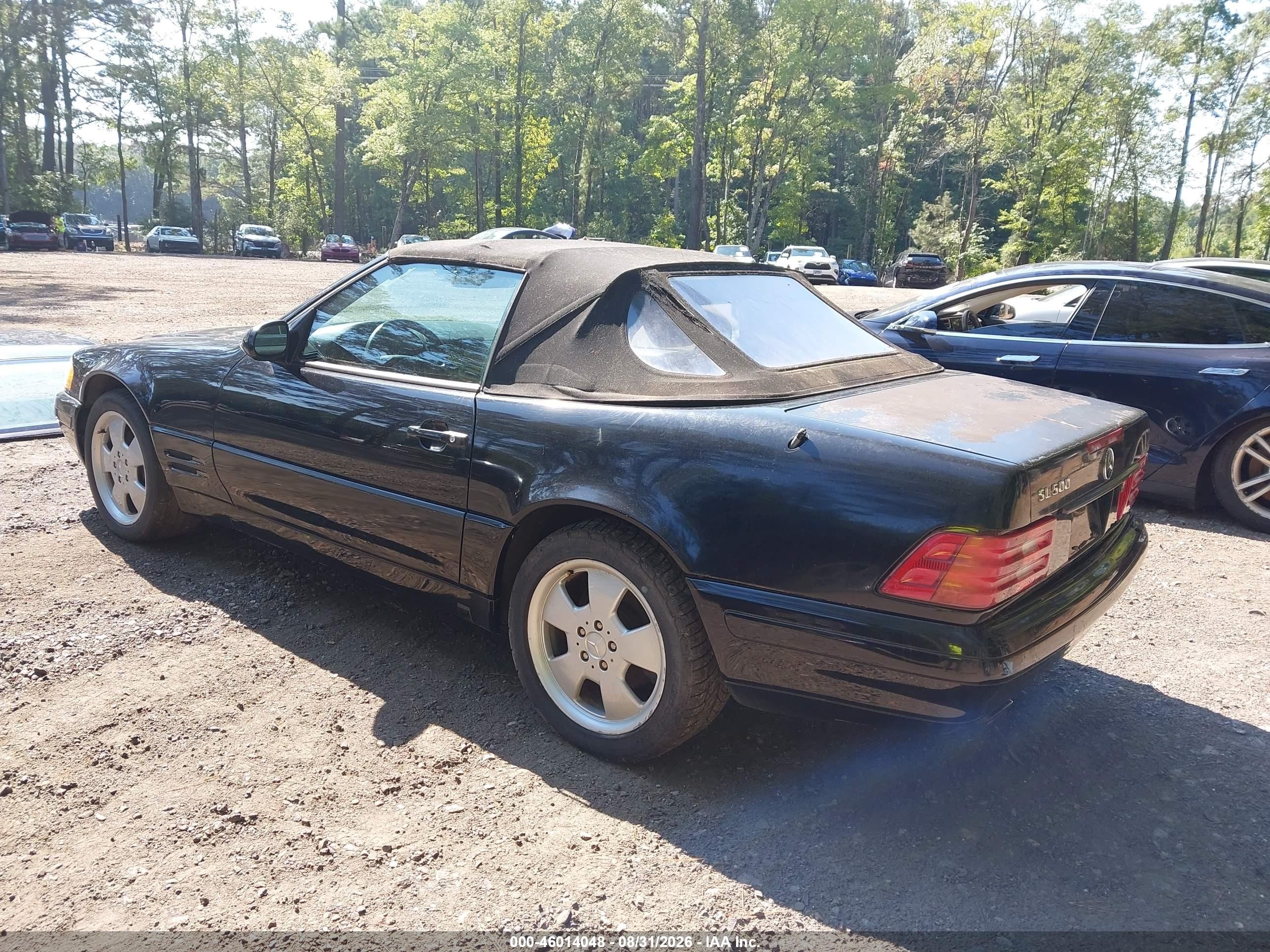 1999 Mercedes-benz Sl 500 Black vin: WDBFA68F7XF186791