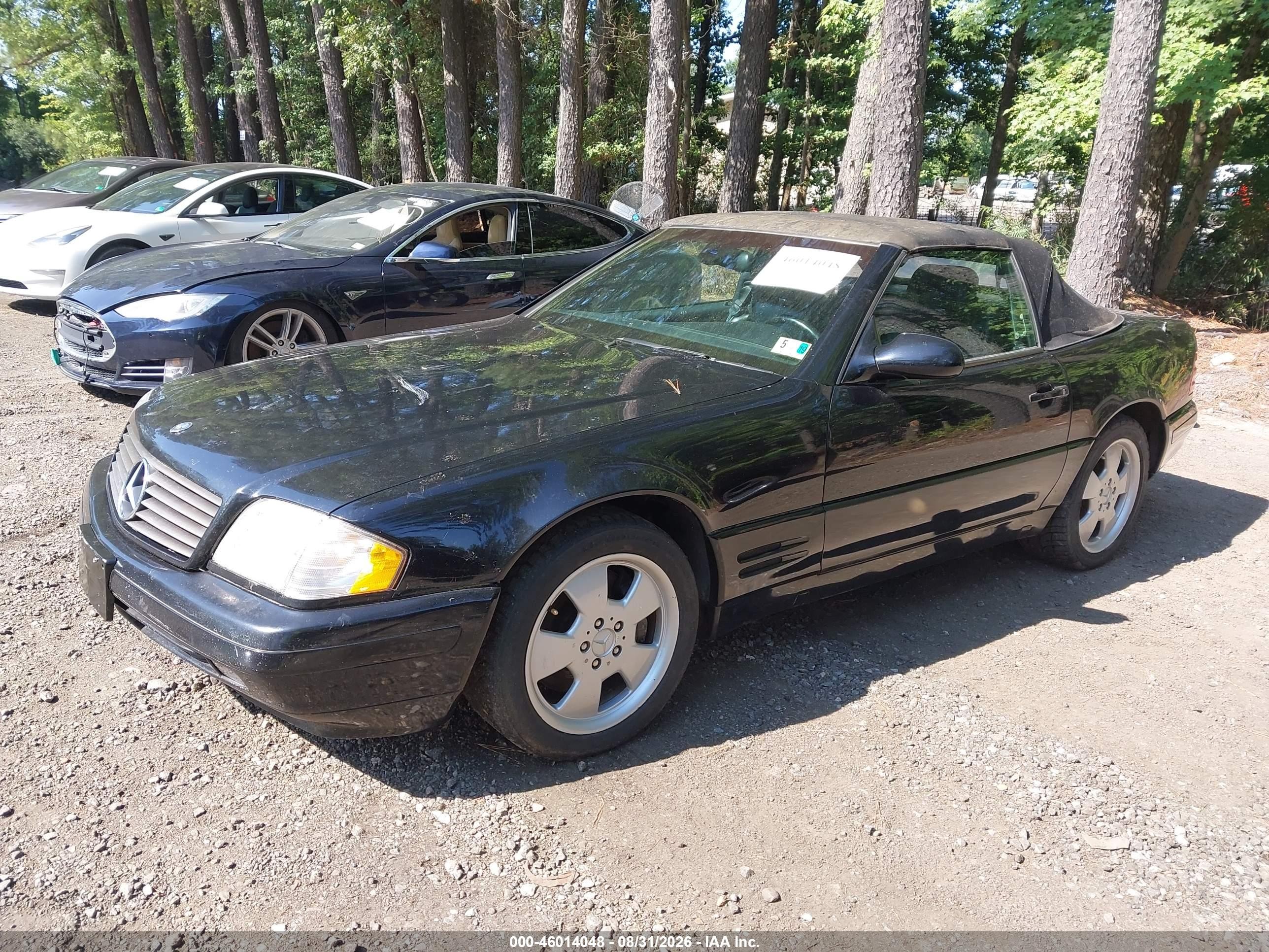1999 Mercedes-benz Sl 500 Black vin: WDBFA68F7XF186791