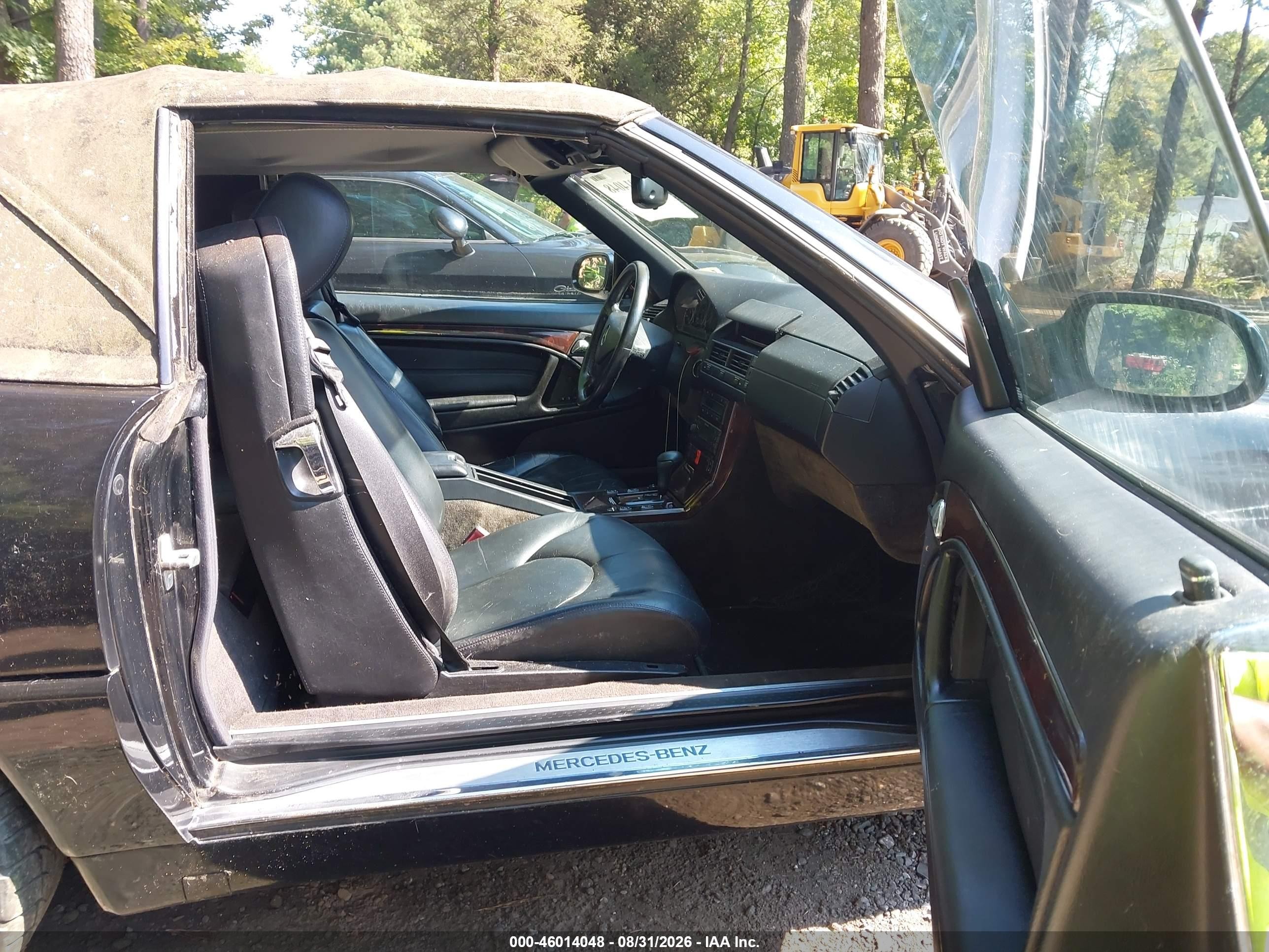 1999 Mercedes-benz Sl 500 Black vin: WDBFA68F7XF186791