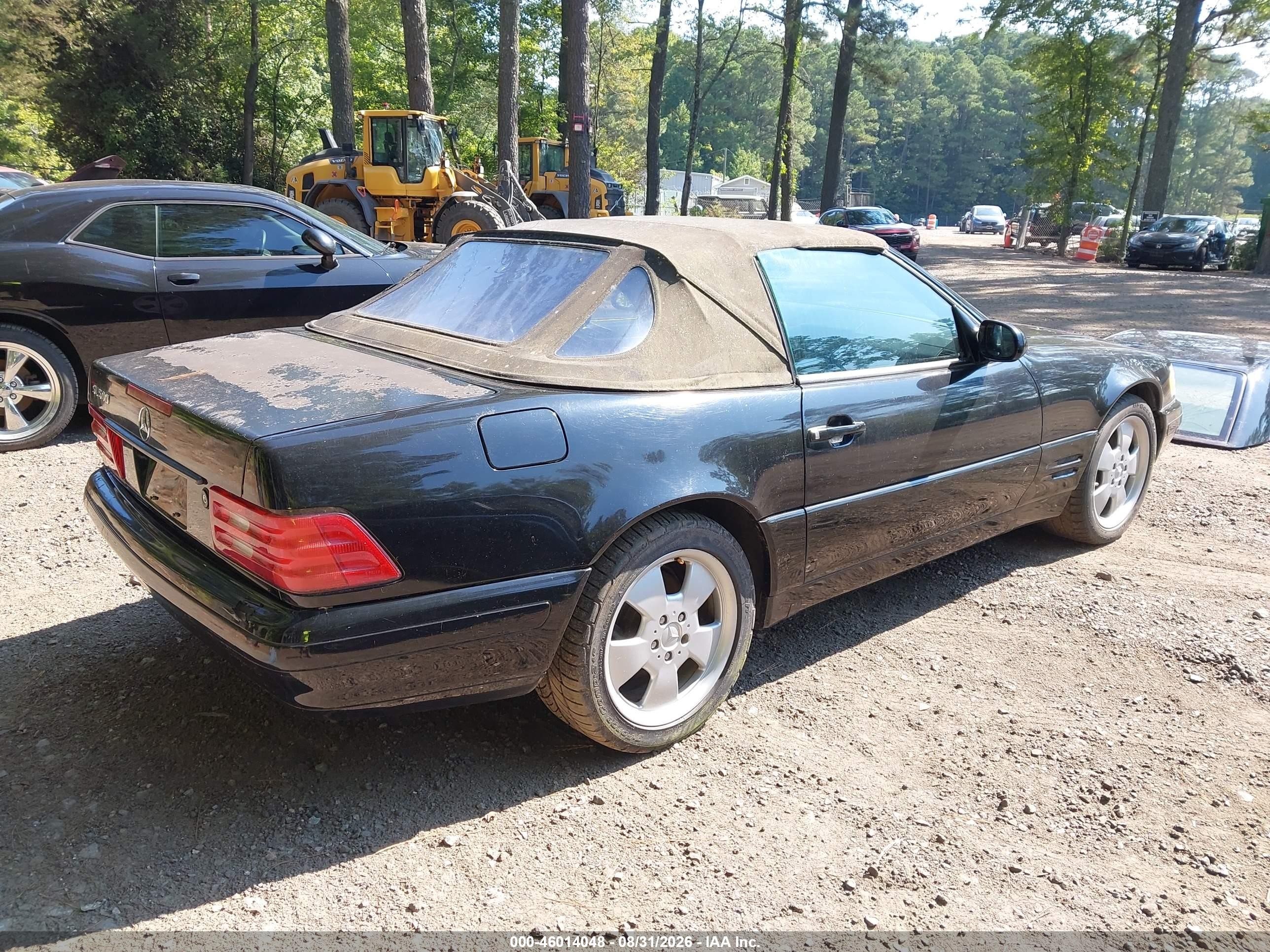1999 Mercedes-benz Sl 500 Black vin: WDBFA68F7XF186791