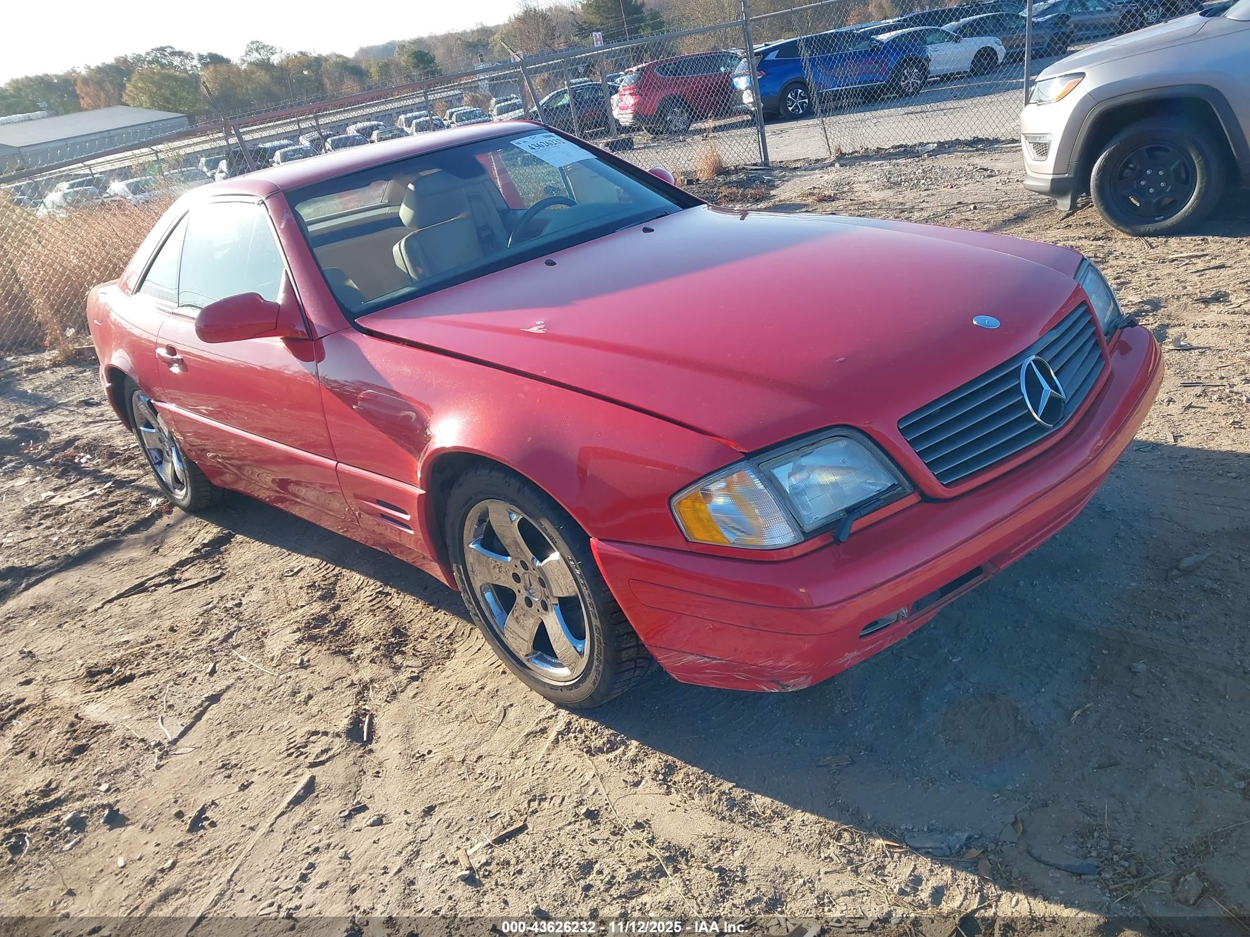 2000 Mercedes-benz Sl 500   Красный vin: WDBFA68F7YF190261