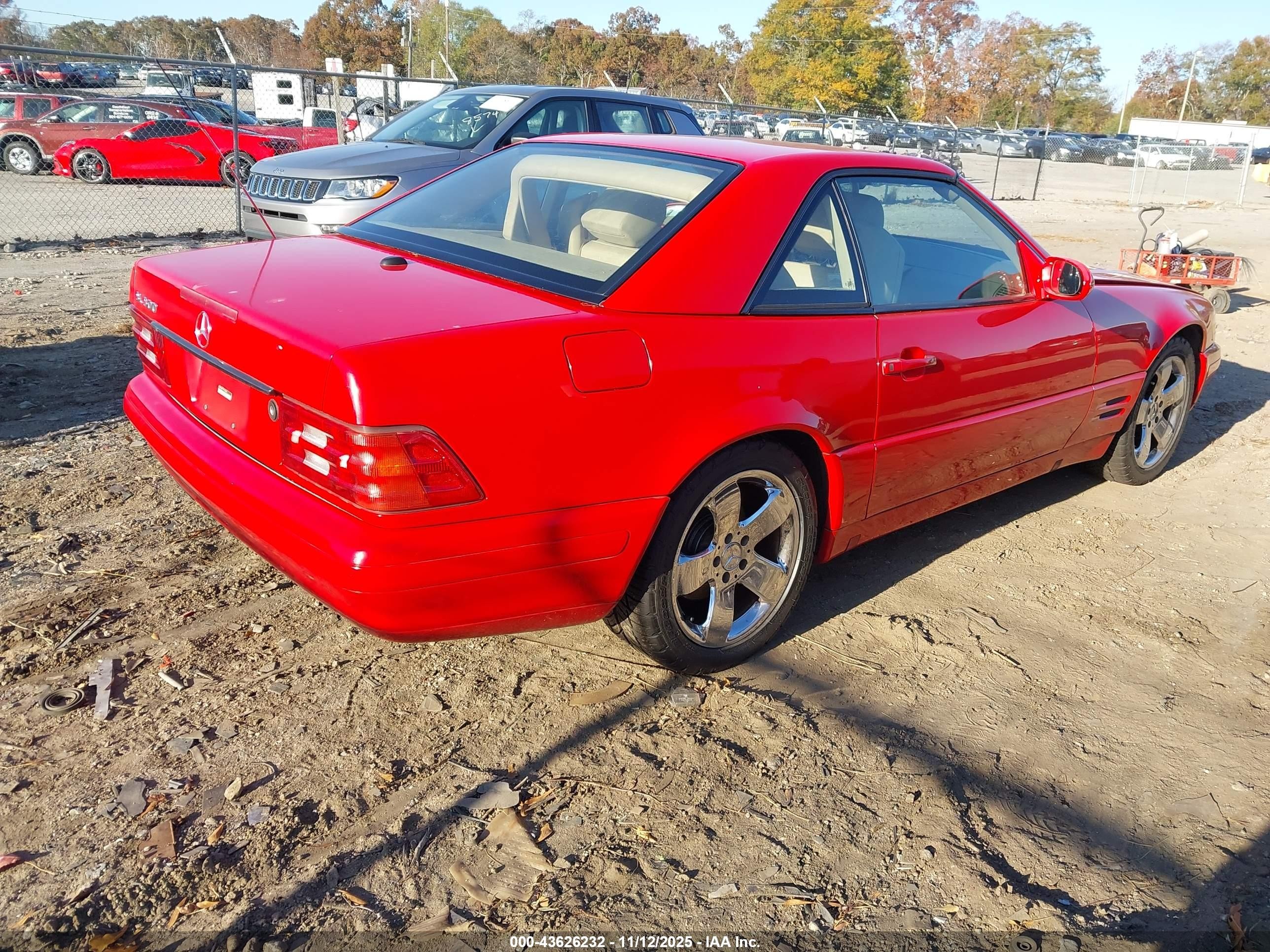 2000 Mercedes-benz Sl 500   Красный vin: WDBFA68F7YF190261