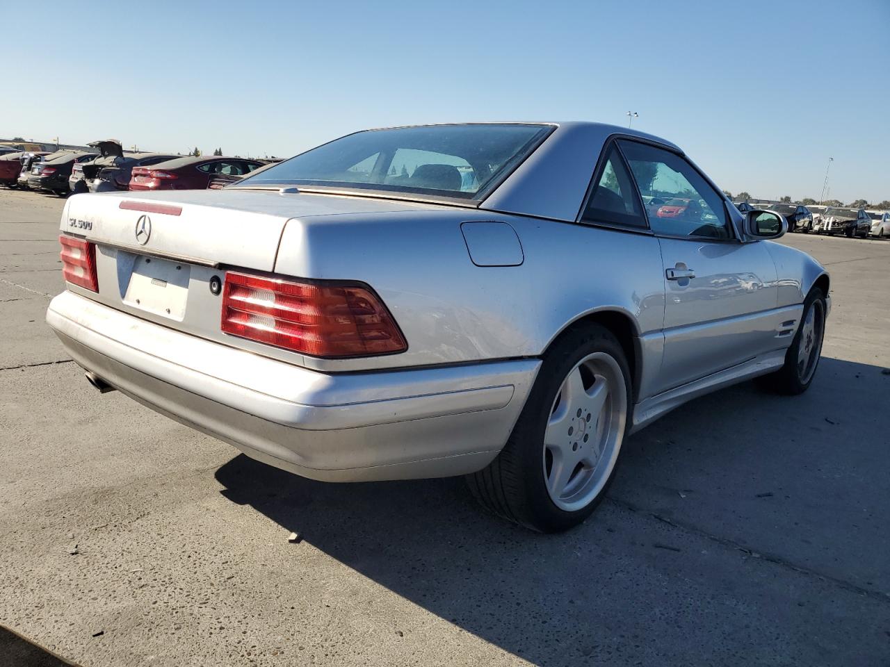 2001 Mercedes-benz Sl 500 Silver vin: WDBFA68F81F197192