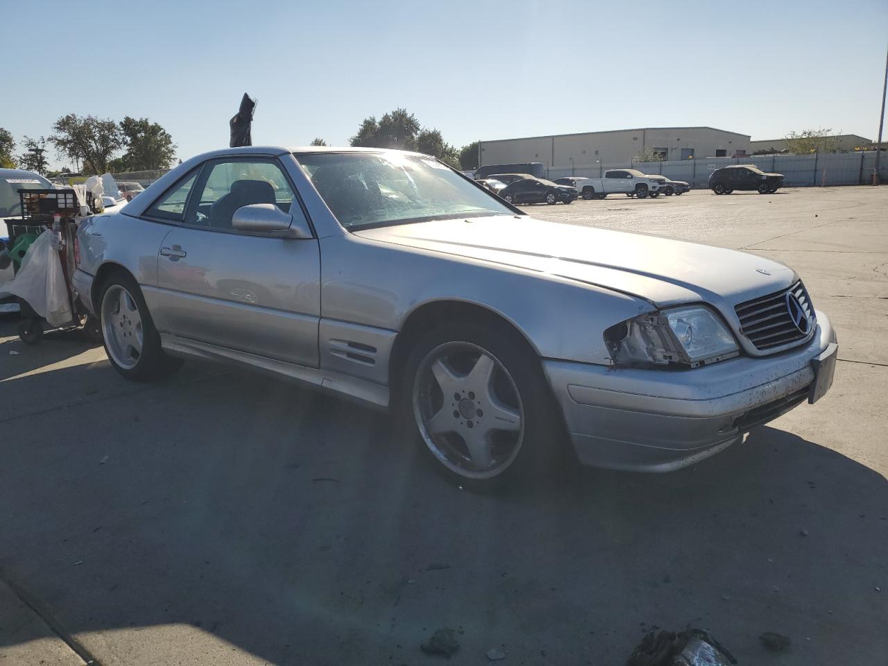 2001 Mercedes-benz Sl 500 Silver vin: WDBFA68F81F197192