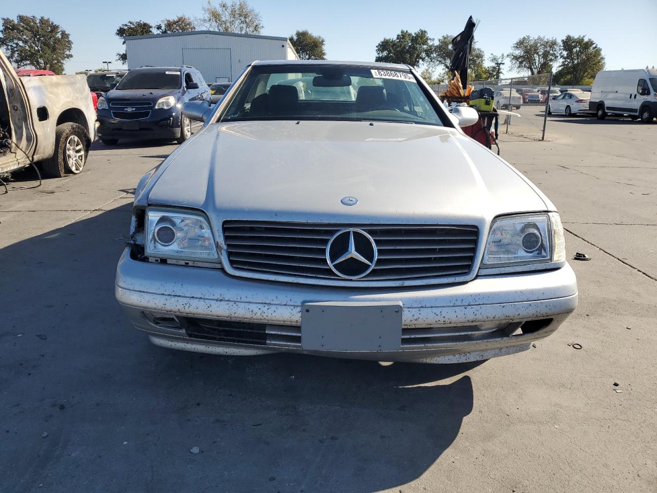 2001 Mercedes-benz Sl 500 Silver vin: WDBFA68F81F197192