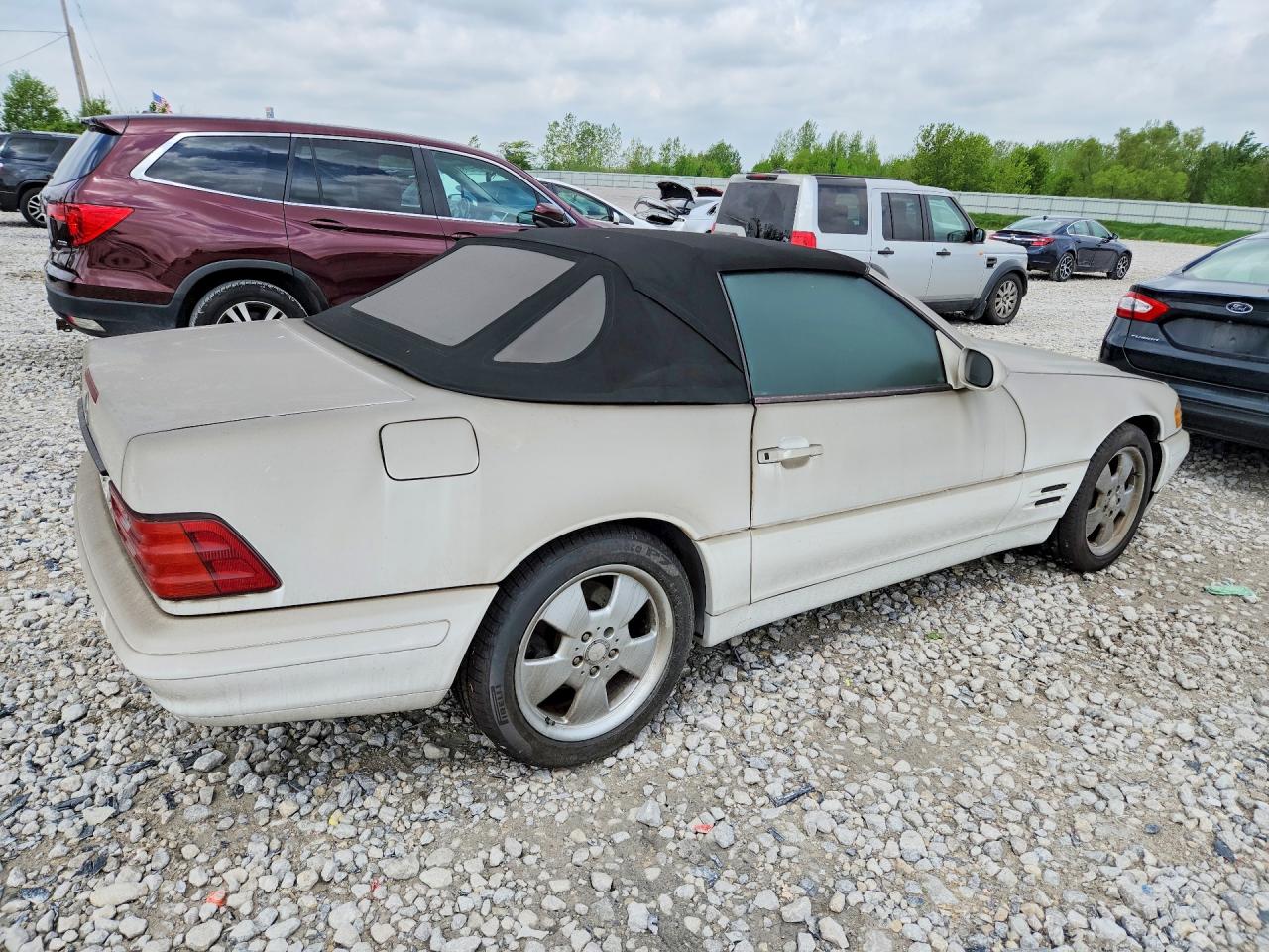 1999 Mercedes-benz Sl500 White vin: WDBFA68F8XF186752