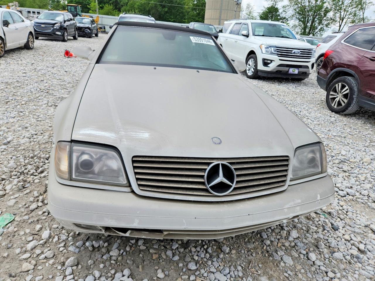 1999 Mercedes-benz Sl500 White vin: WDBFA68F8XF186752