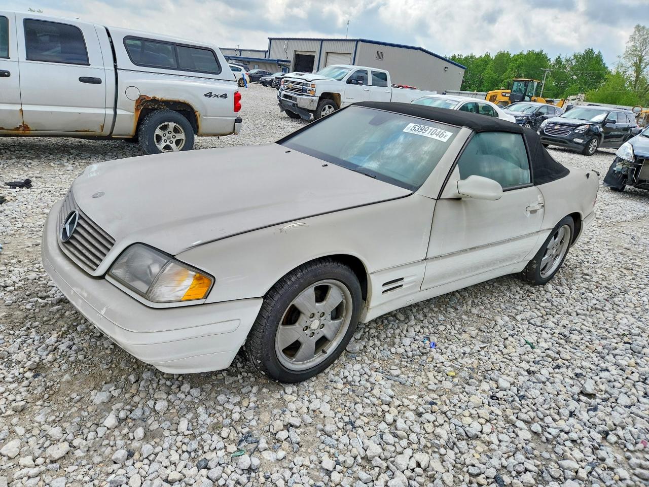 1999 Mercedes-benz Sl500 White vin: WDBFA68F8XF186752