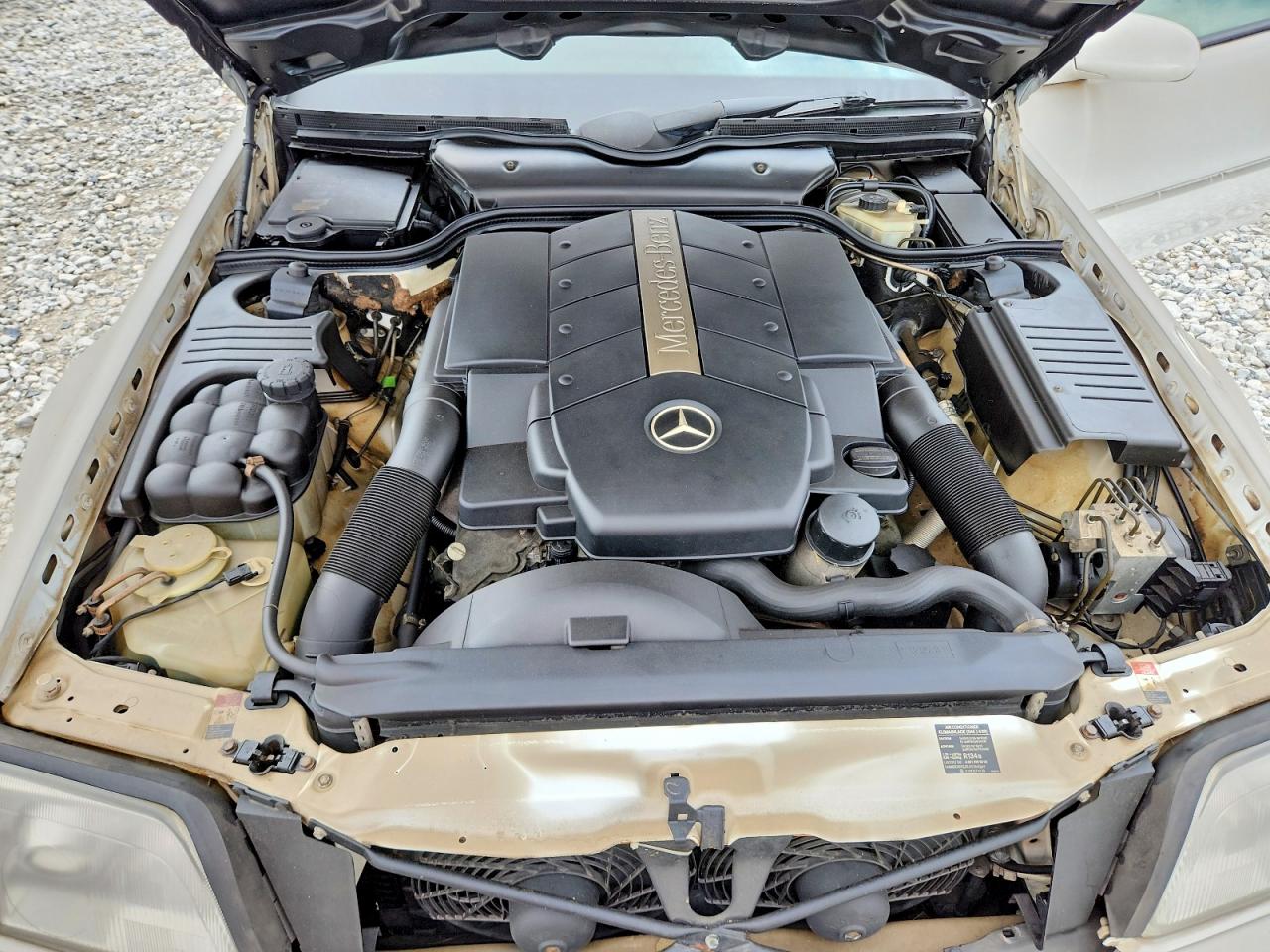 1999 Mercedes-benz Sl500 White vin: WDBFA68F8XF186752