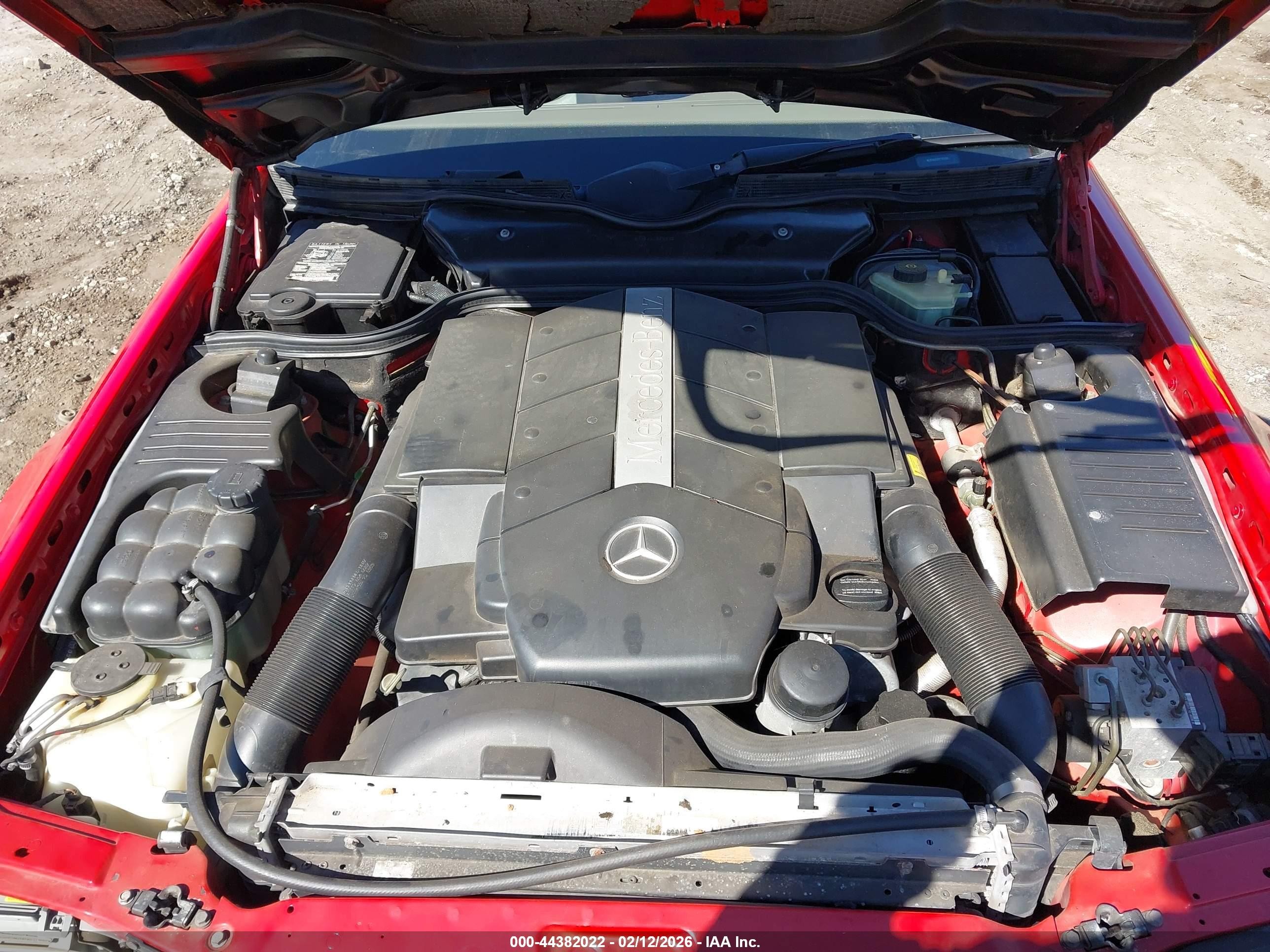 2000 Mercedes-benz Sl 500   Red vin: WDBFA68F8YF192388