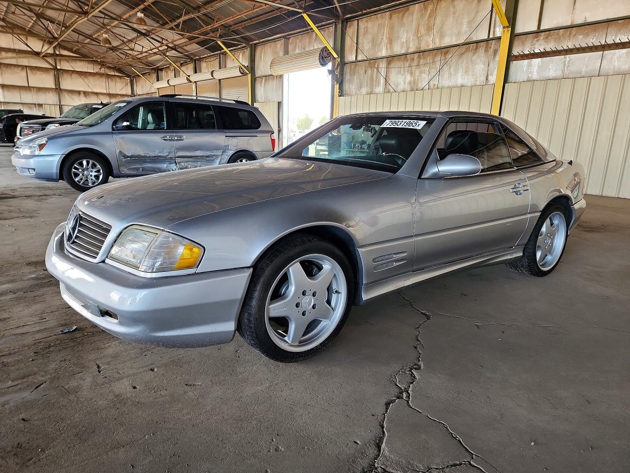 2001 Mercedes-benz Sl 500 Silver vin: WDBFA68F91F197203