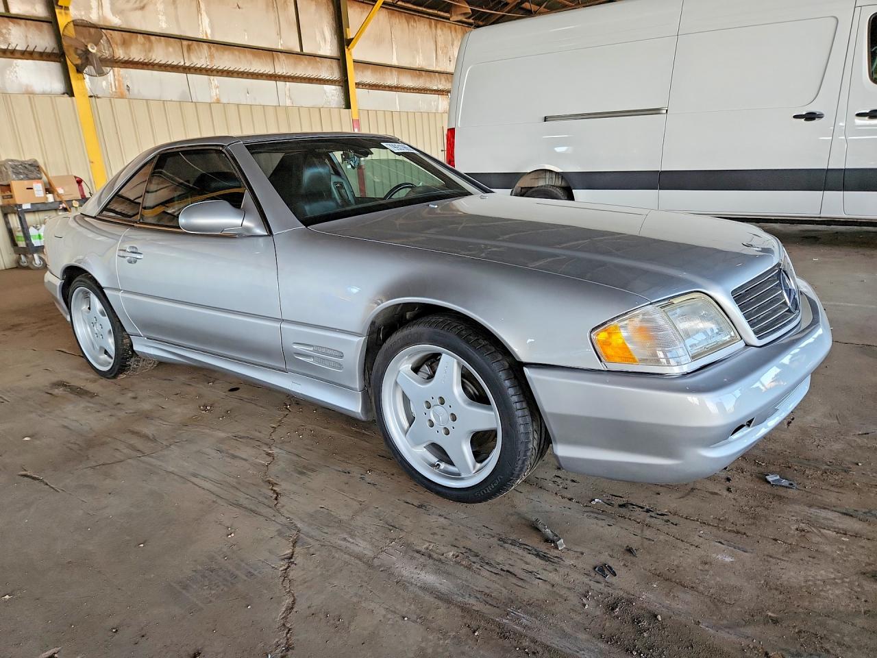 2001 Mercedes-benz Sl 500 Silver vin: WDBFA68F91F197203