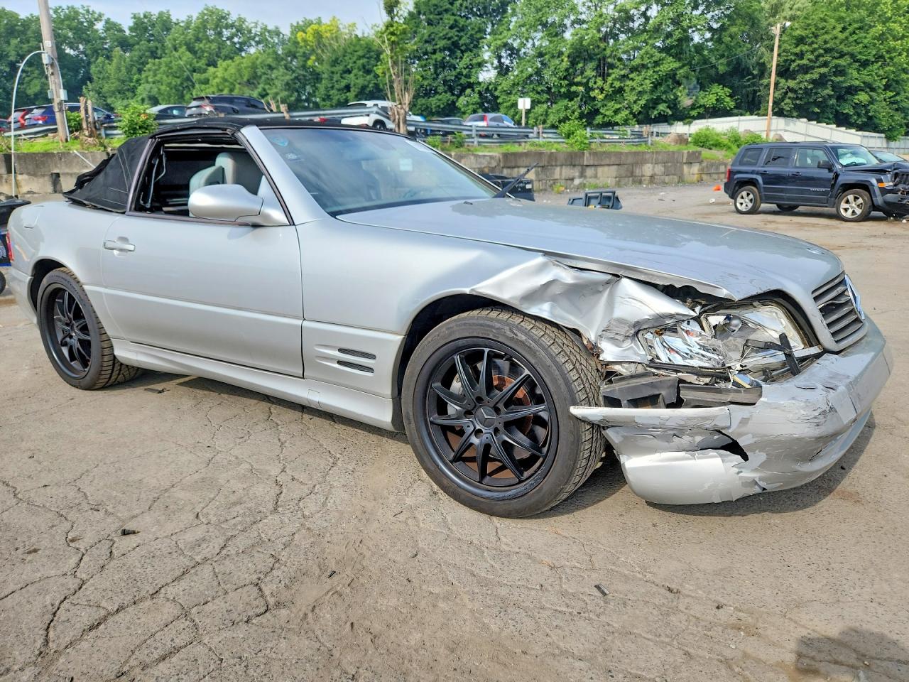 2001 Mercedes-benz Sl 500 Silver vin: WDBFA68F91F197671