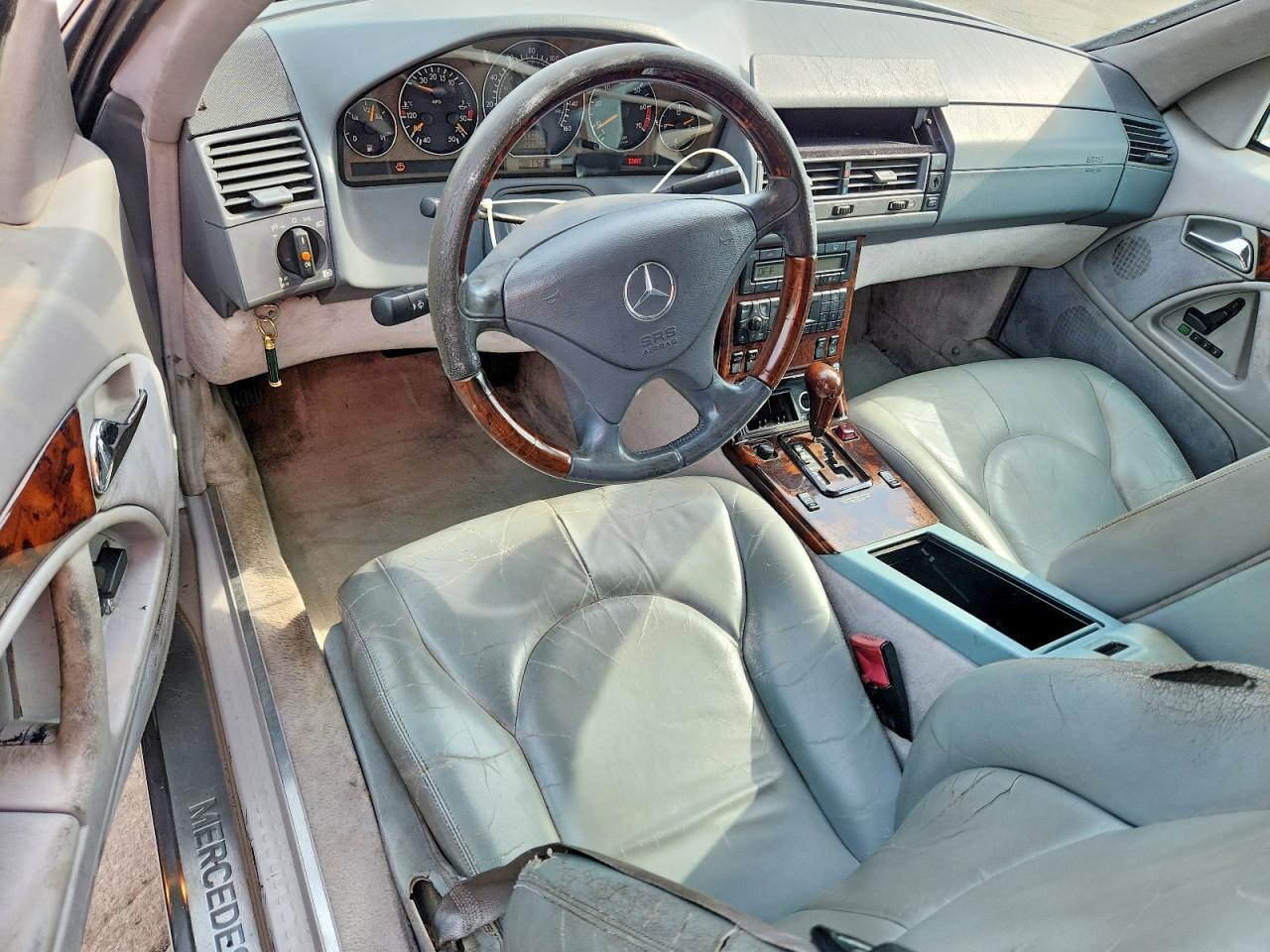2001 Mercedes-benz Sl 500 Silver vin: WDBFA68F91F197671