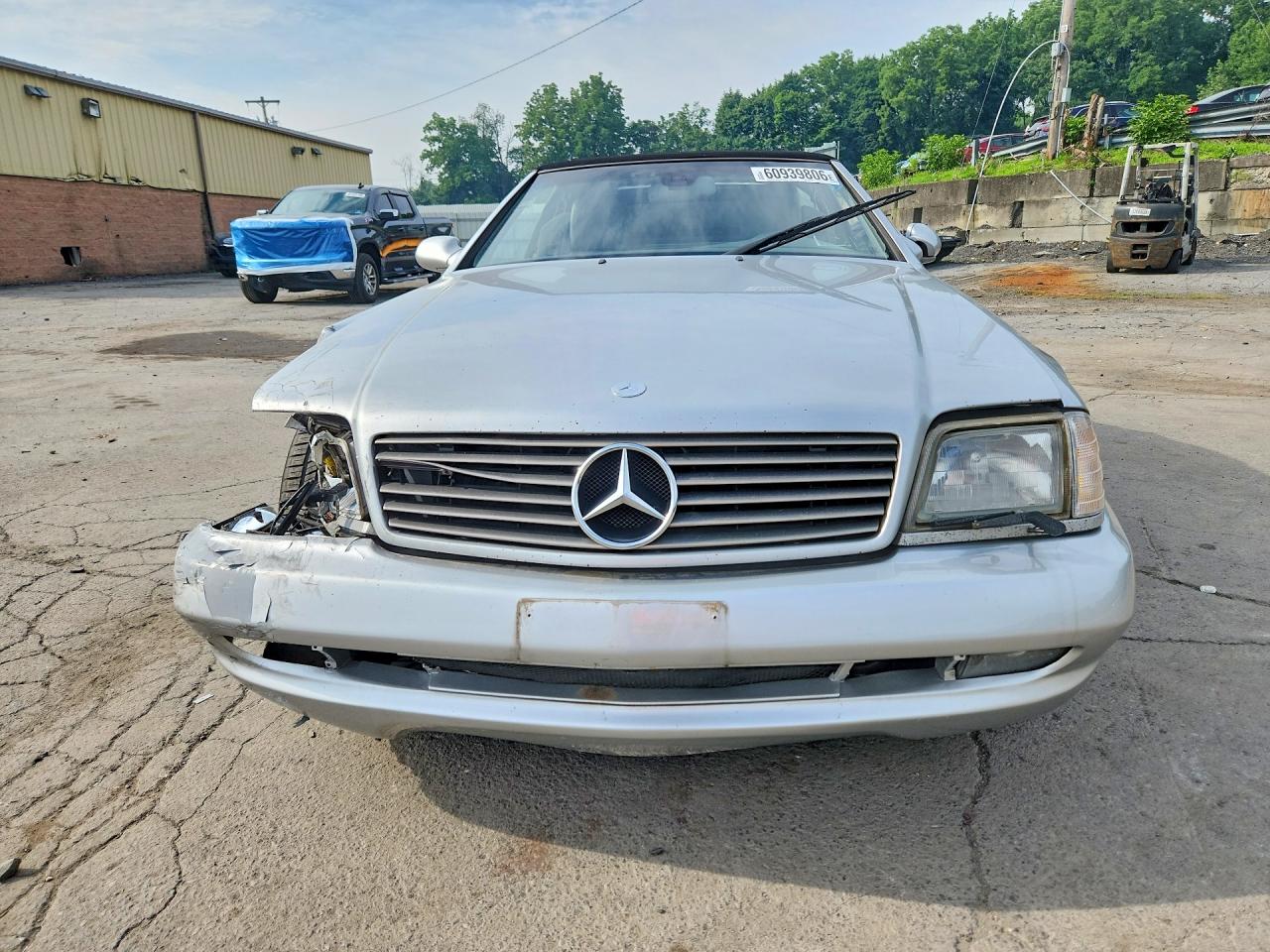 2001 Mercedes-benz Sl 500 Silver vin: WDBFA68F91F197671