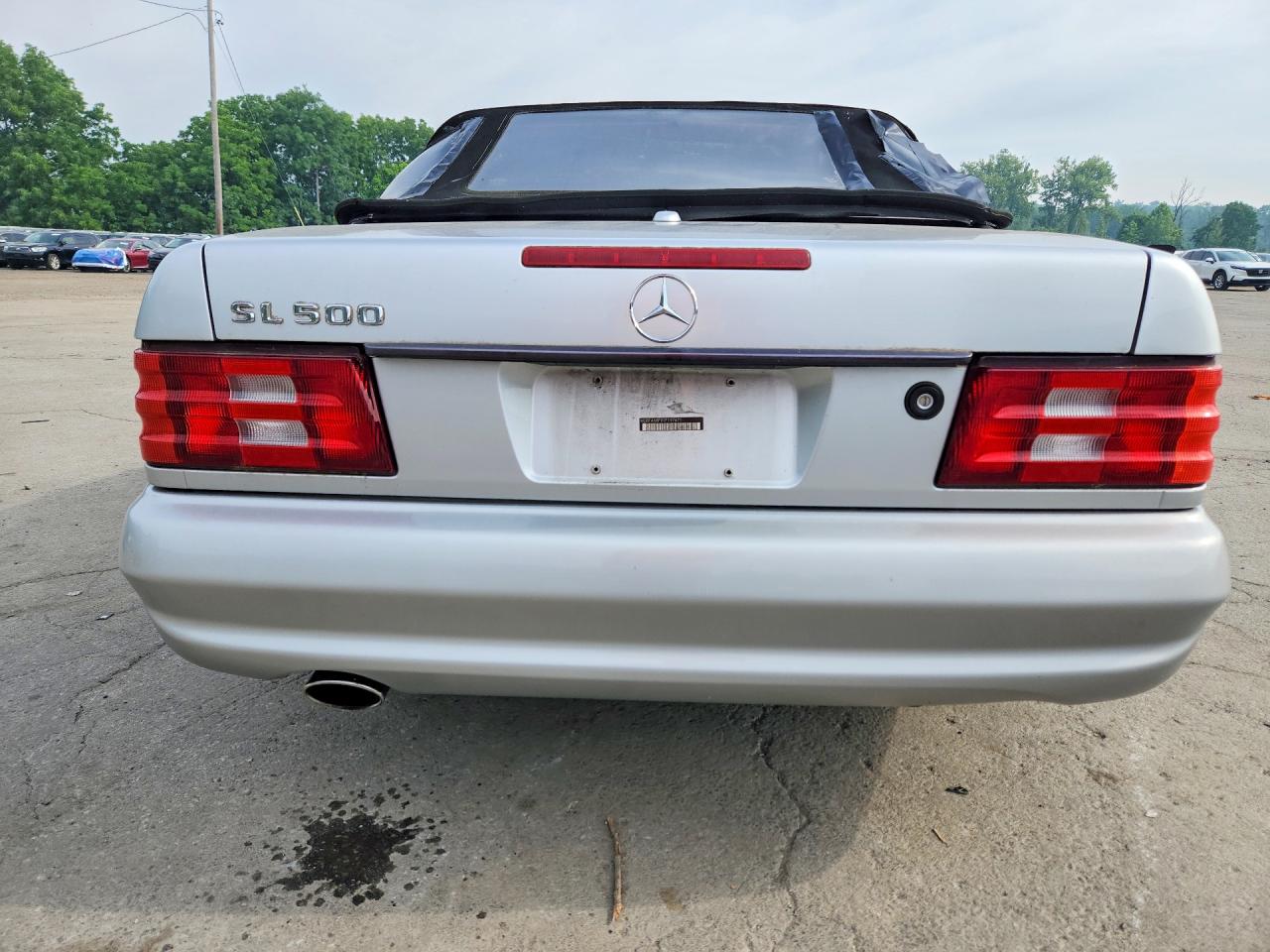 2001 Mercedes-benz Sl 500 Silver vin: WDBFA68F91F197671