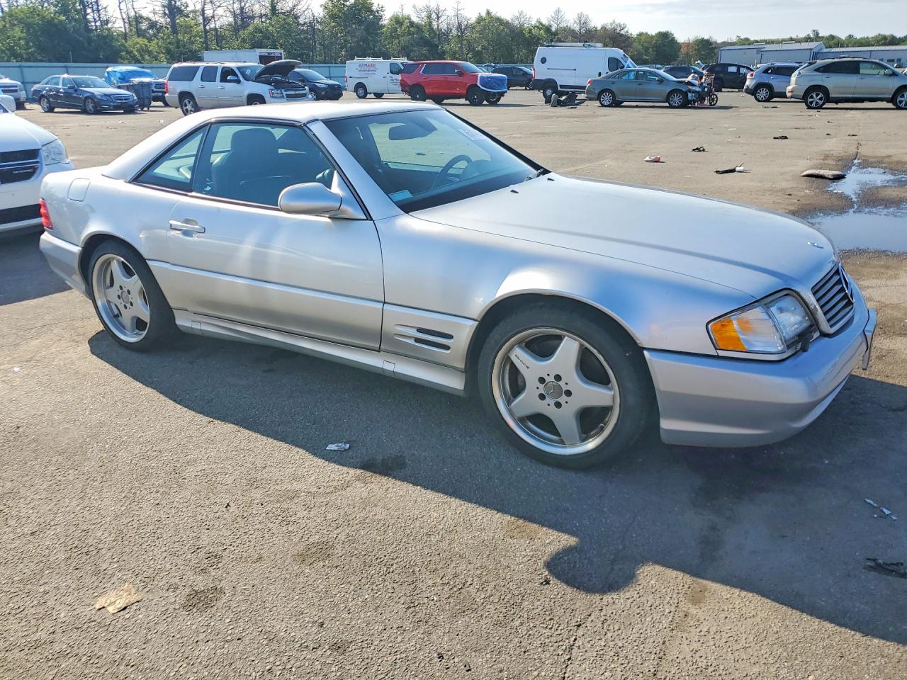 2001 Mercedes-benz Sl 500 Silver vin: WDBFA68F91F199548