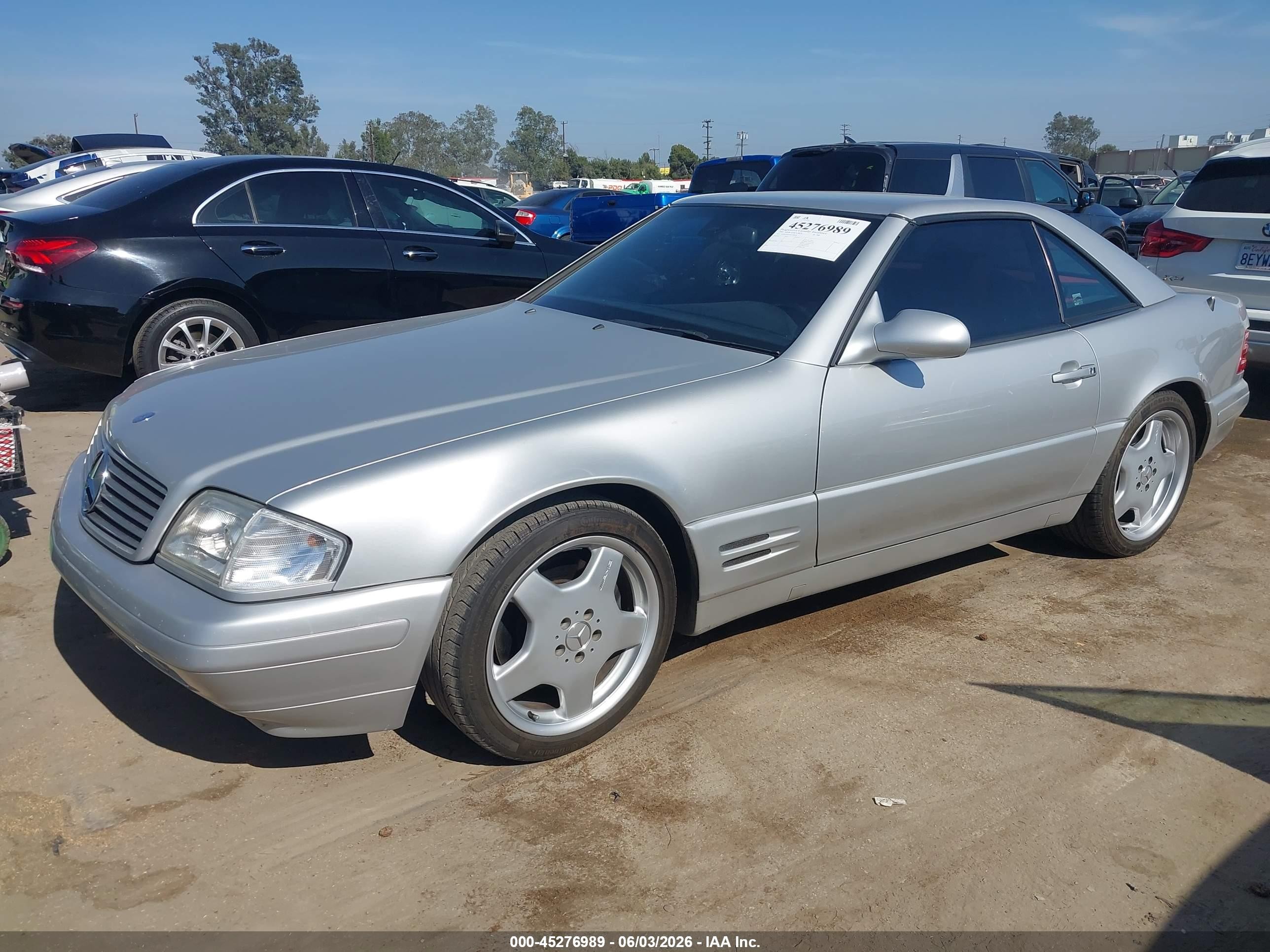 1999 Mercedes-benz Sl 500   Silver vin: WDBFA68F9XF180636