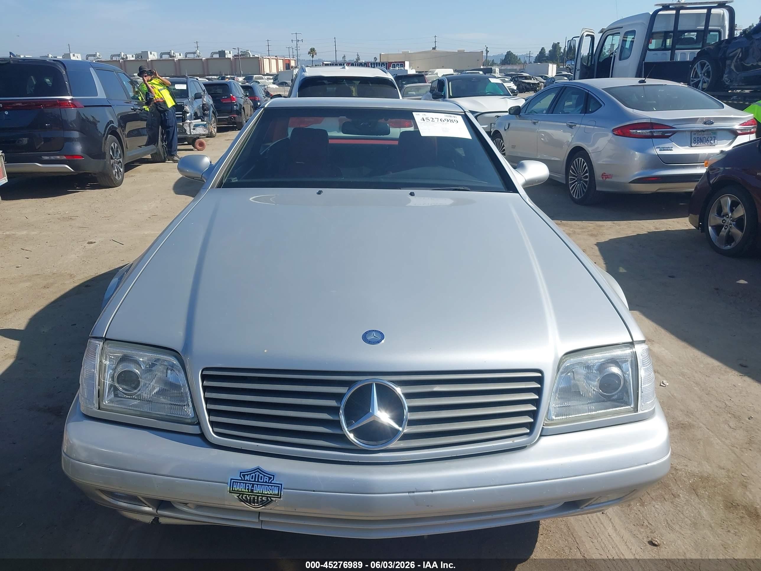 1999 Mercedes-benz Sl 500   Silver vin: WDBFA68F9XF180636
