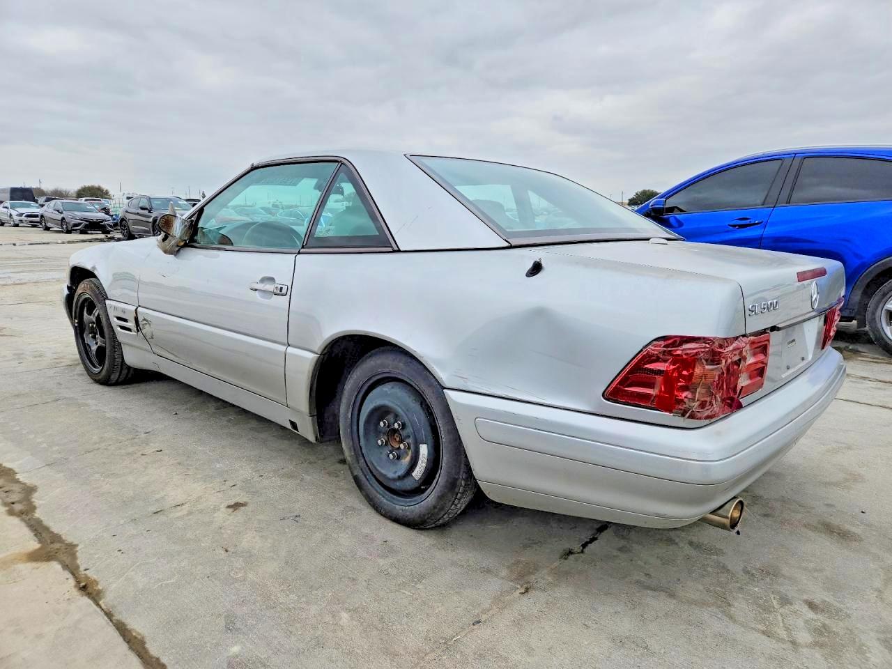 2000 Mercedes-benz Sl 500 Silver vin: WDBFA68F9YF189709