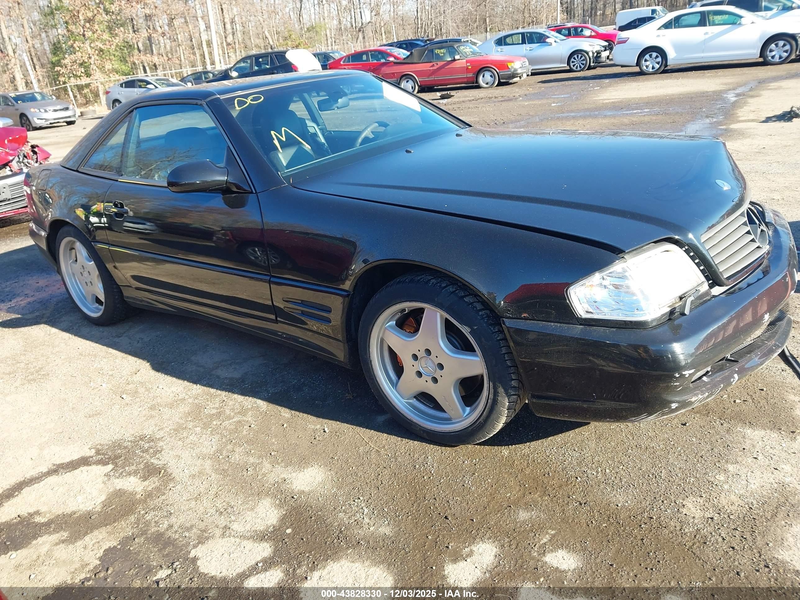 2001 Mercedes-benz Sl 500   Black vin: WDBFA68FX1F195928