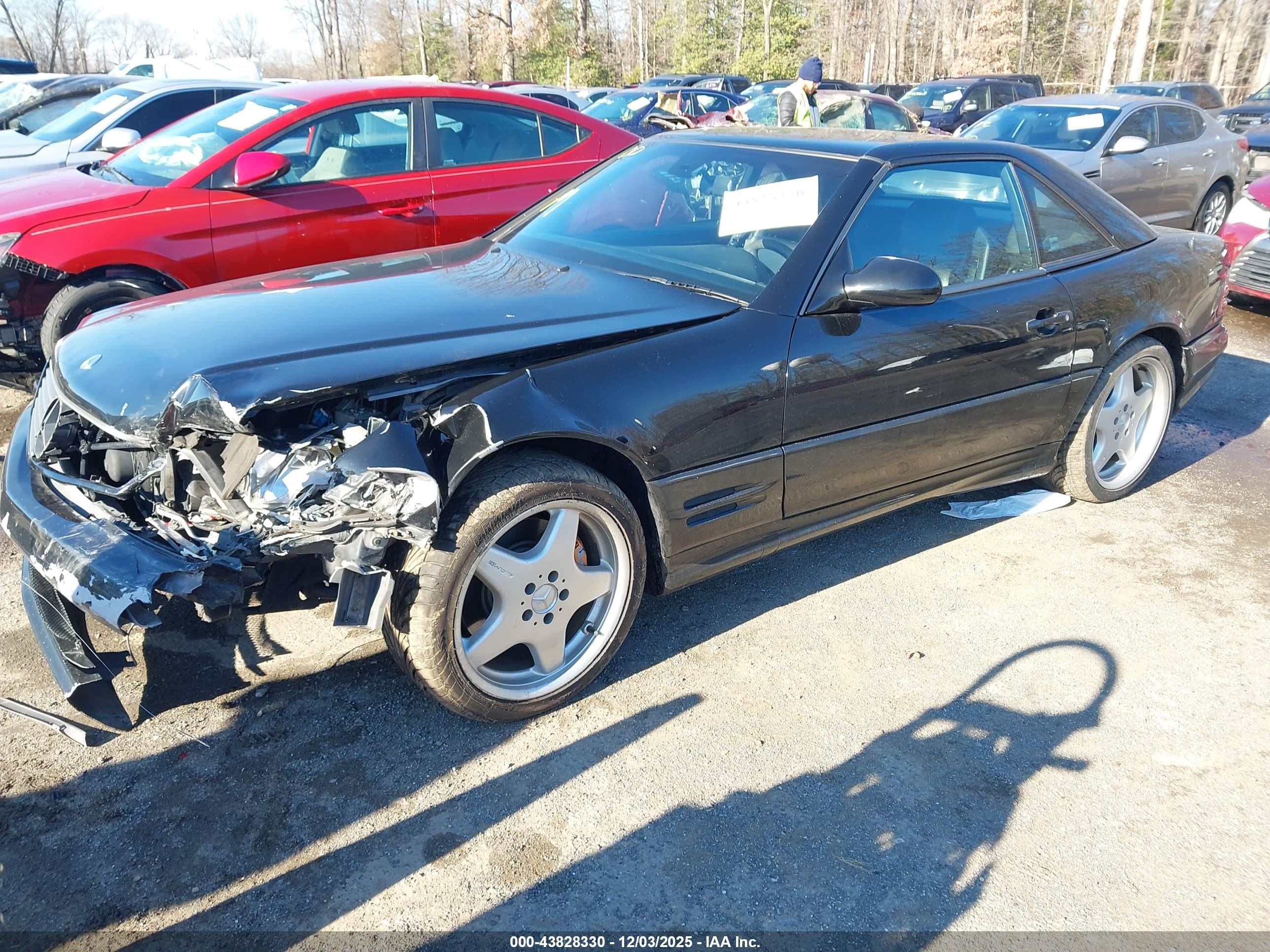 2001 Mercedes-benz Sl 500   Black vin: WDBFA68FX1F195928