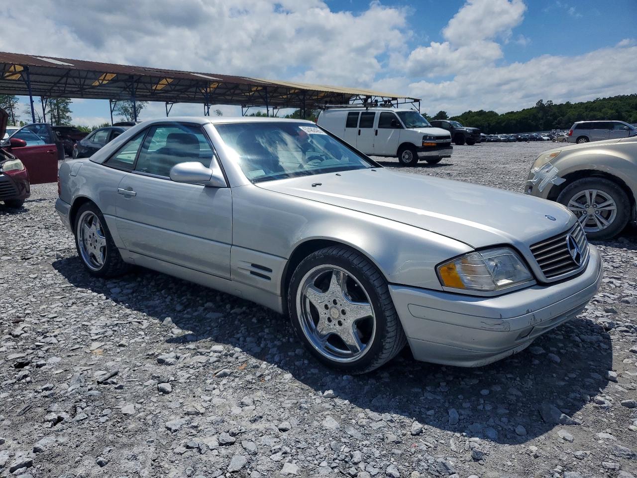 1999 Mercedes Benz Sl500 Silver vin: WDBFA68FXXF180810