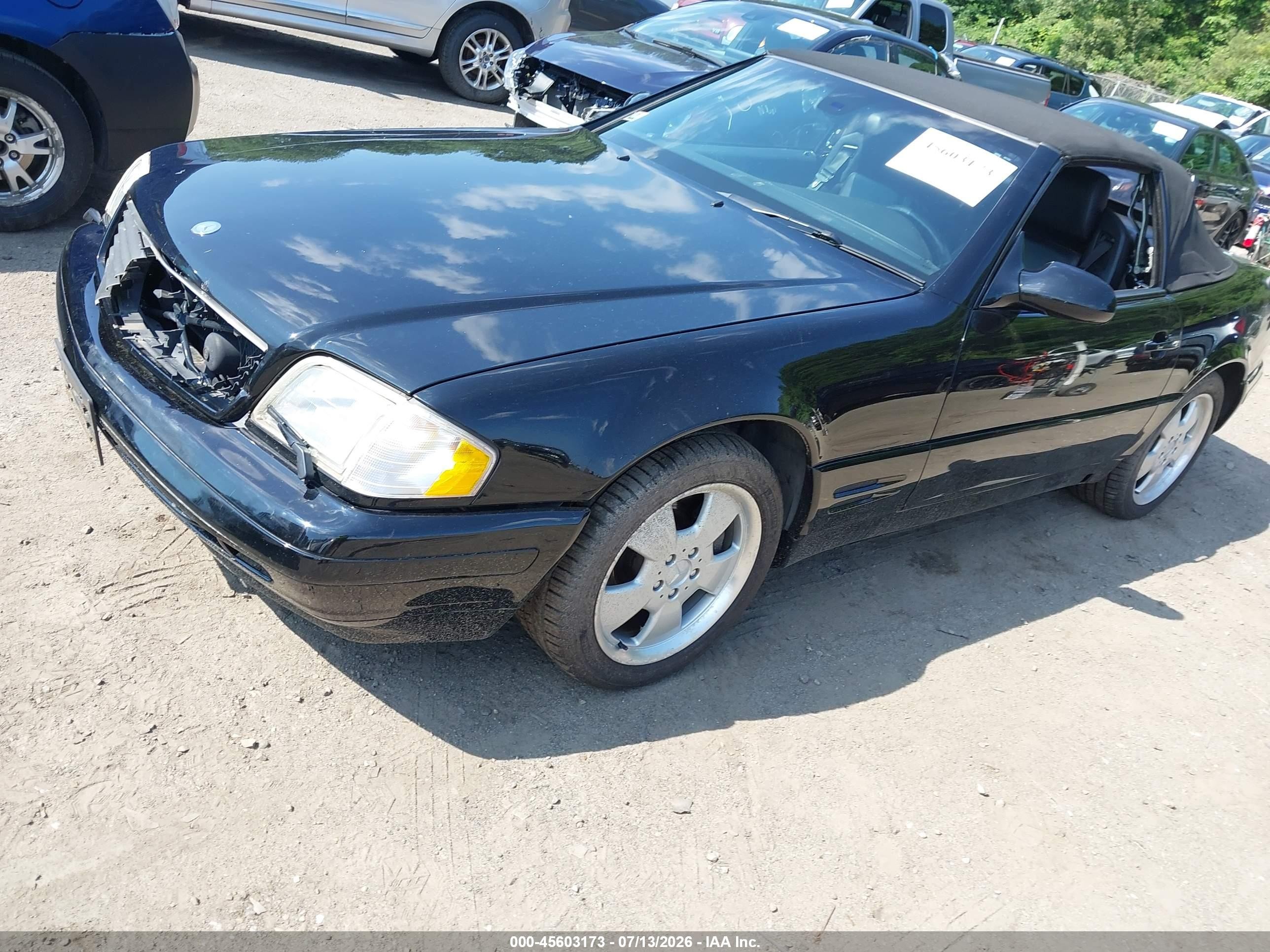 2000 Mercedes-benz Sl 500   Black vin: WDBFA68FXYF191159