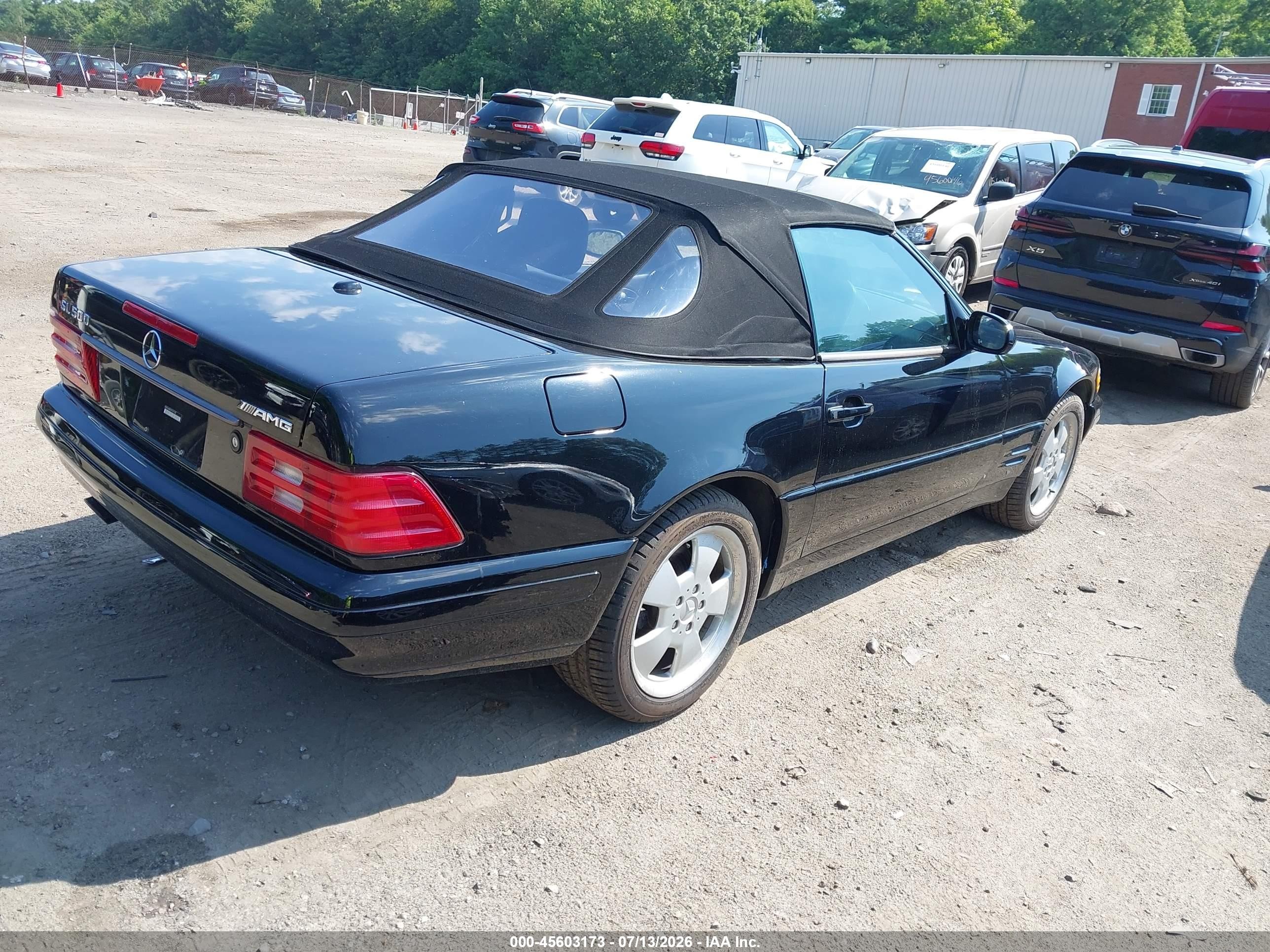 2000 Mercedes-benz Sl 500   Black vin: WDBFA68FXYF191159