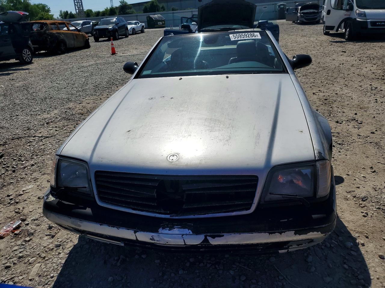 2000 Mercedes-benz Sl 500 Silver vin: WDBFA68FXYF193929