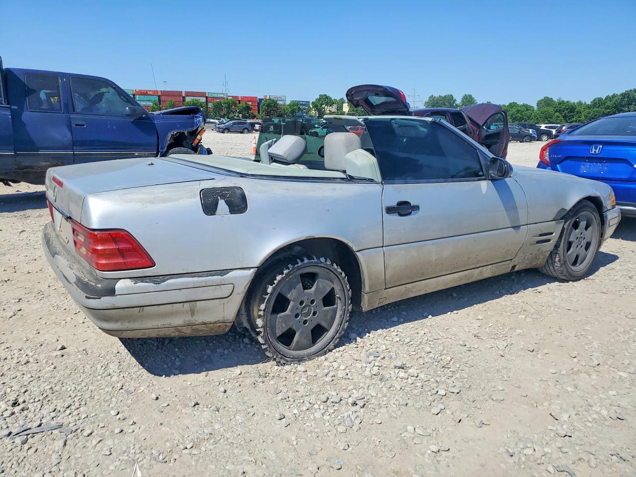 2000 Mercedes-benz Sl 500 Silver vin: WDBFA68FXYF193929