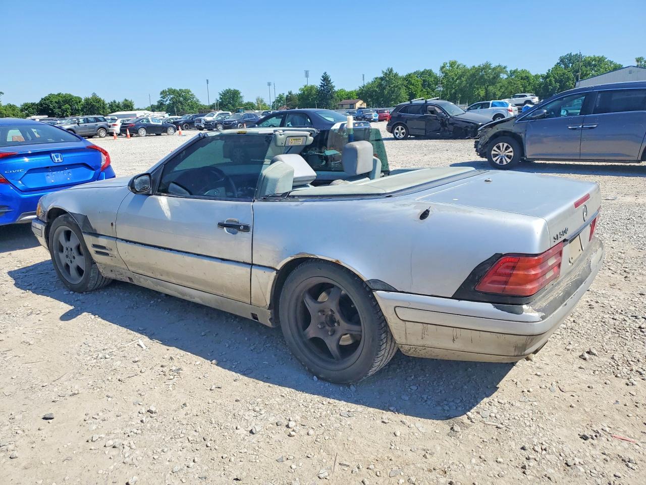 2000 Mercedes-benz Sl 500 Silver vin: WDBFA68FXYF193929