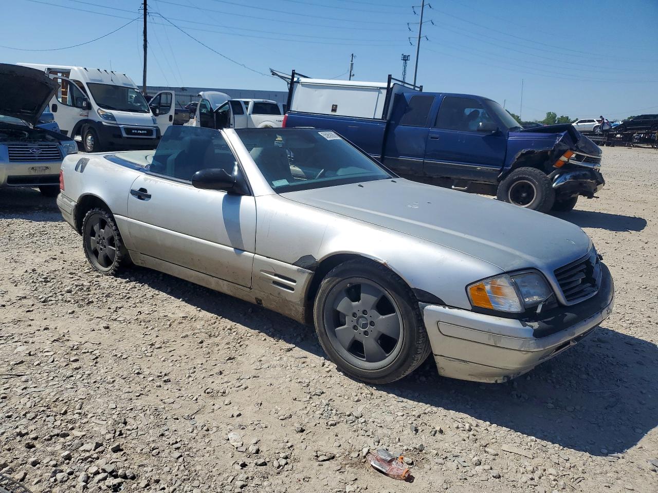 2000 Mercedes-benz Sl 500 Silver vin: WDBFA68FXYF193929