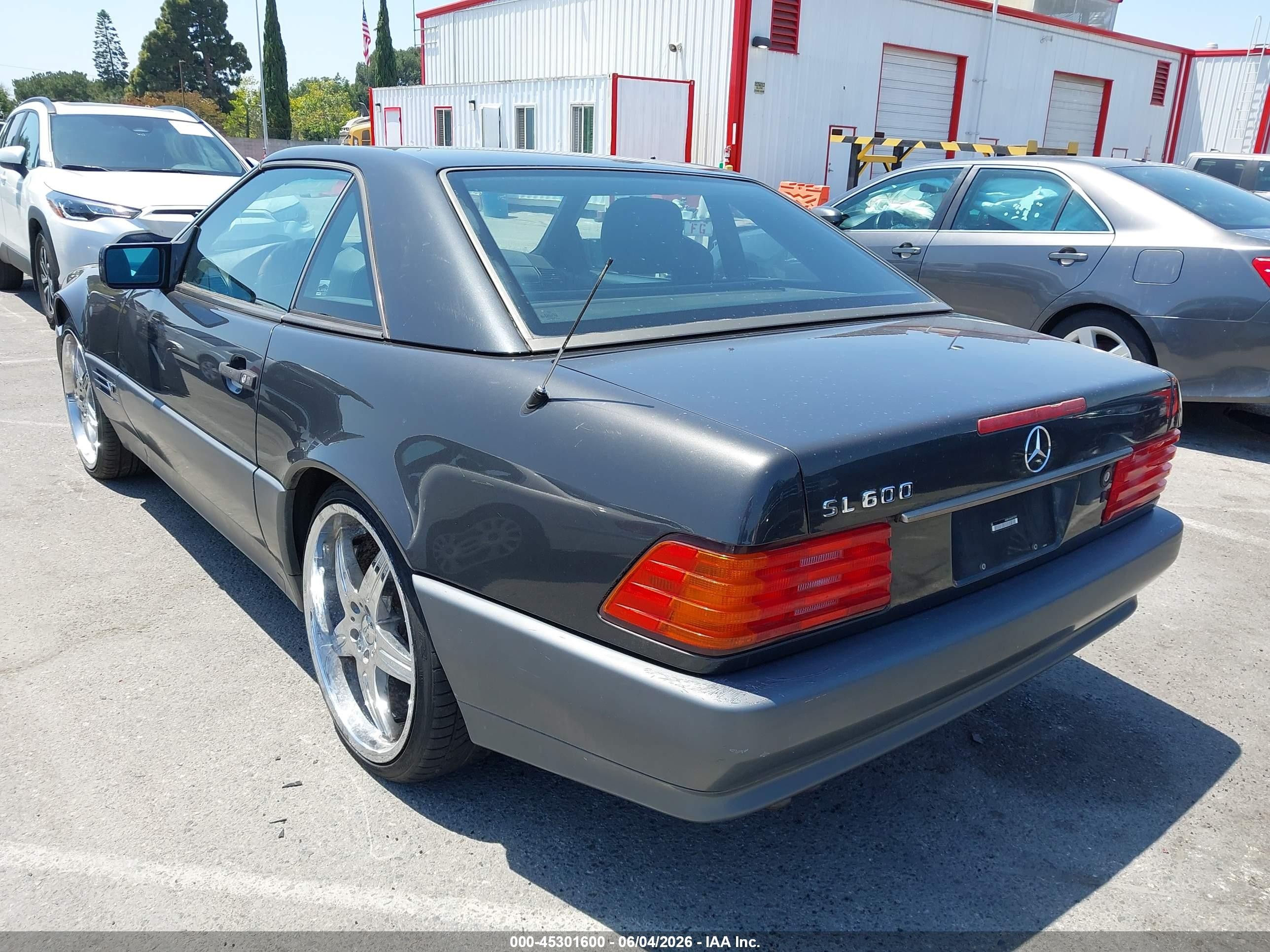 1995 Mercedes-benz Sl 600 Gray vin: WDBFA76E3SF107397