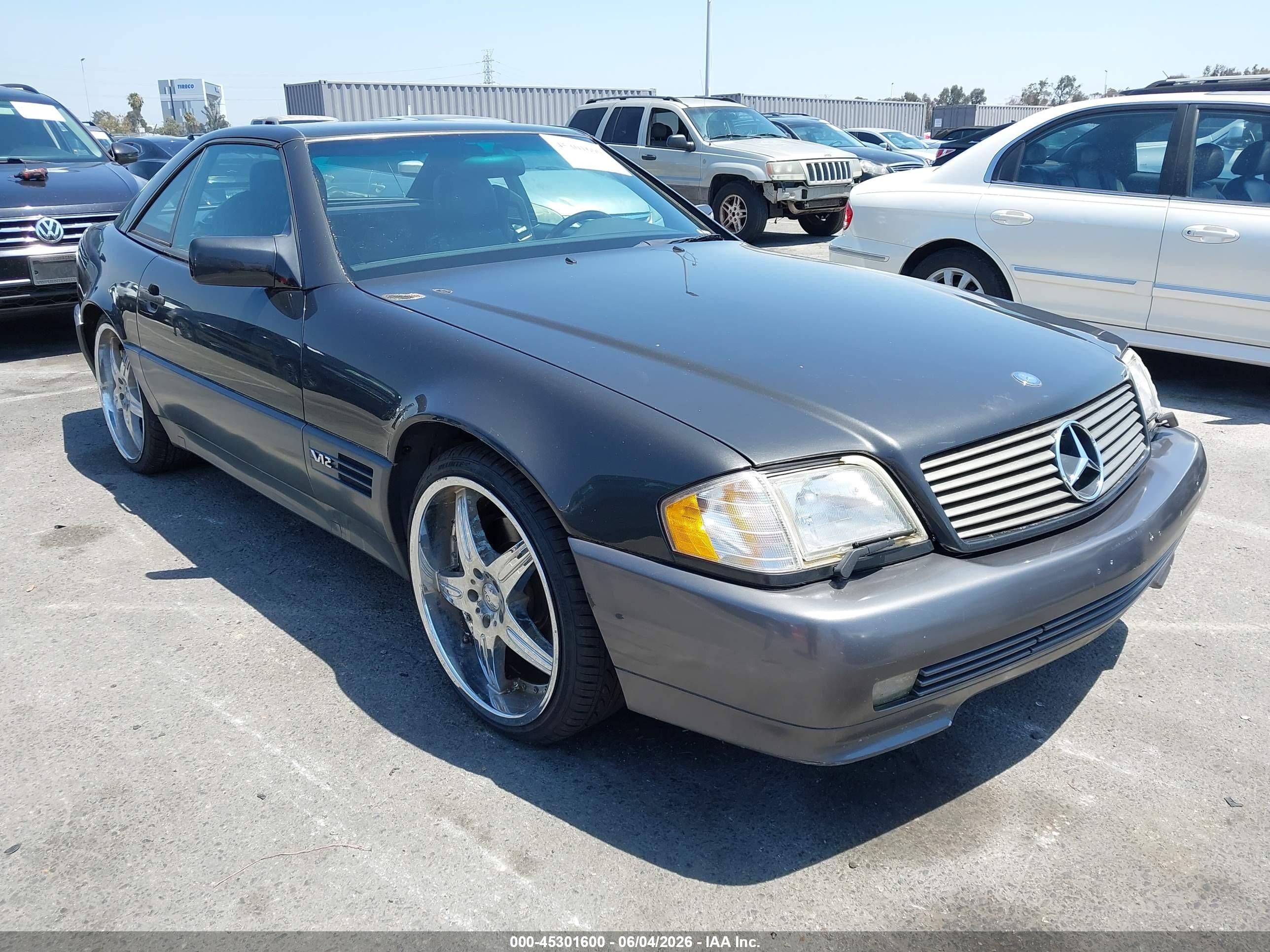 1995 Mercedes-benz Sl 600 Gray vin: WDBFA76E3SF107397