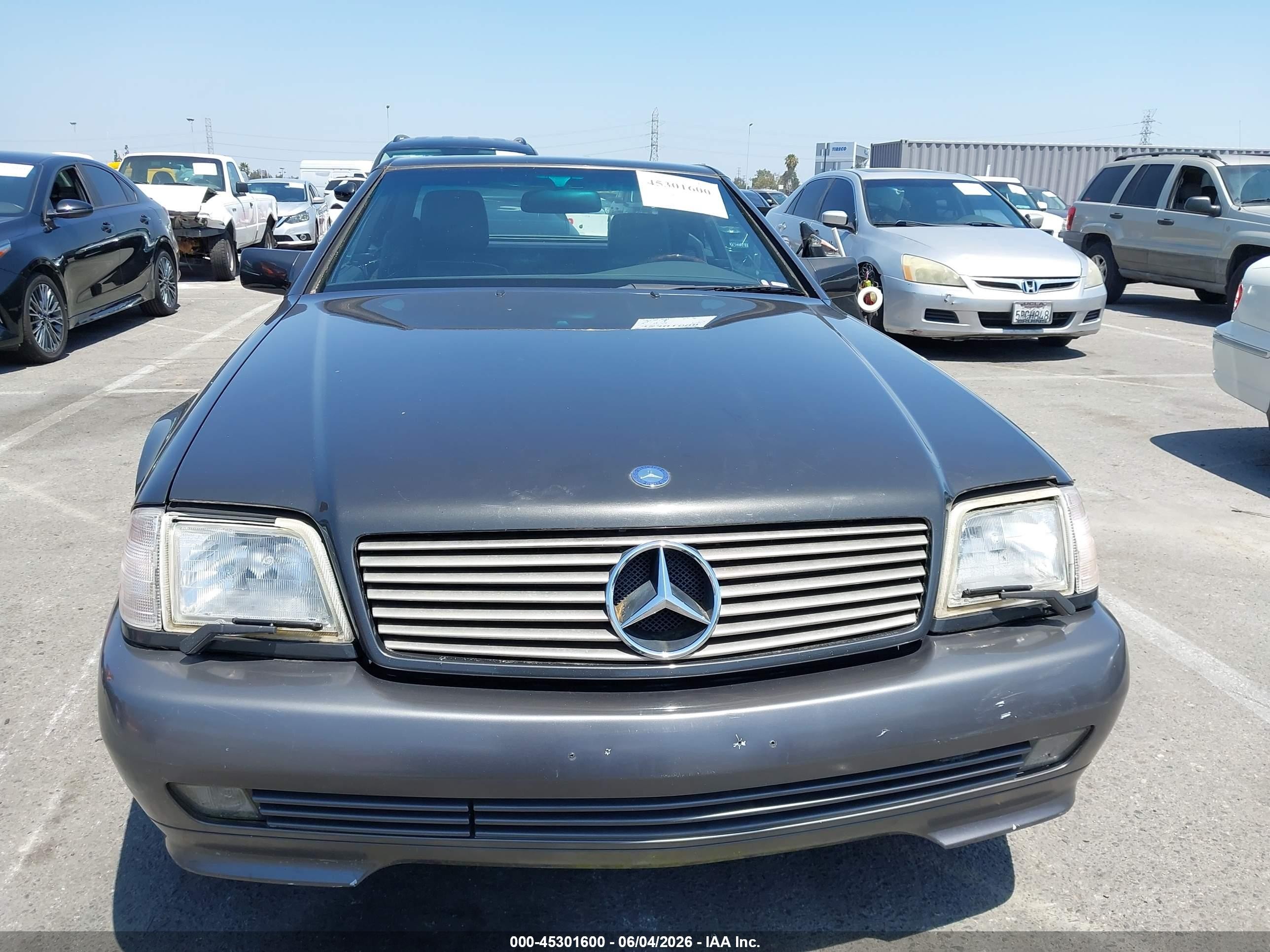 1995 Mercedes-benz Sl 600 Gray vin: WDBFA76E3SF107397